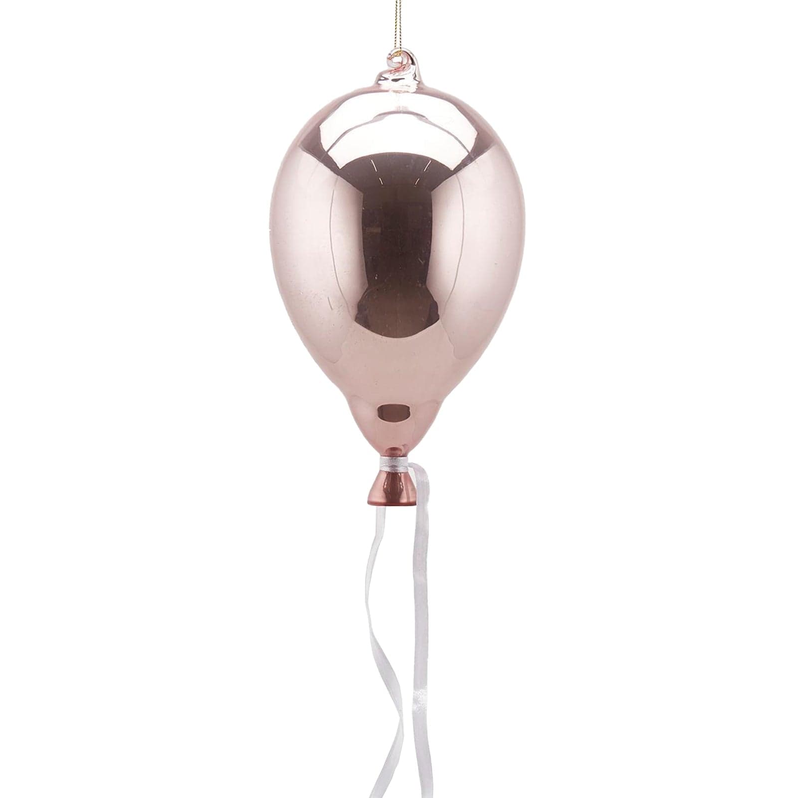 Palloncino per albero di natale in vetro color Rosa pendagli decorati e lucidi - 3