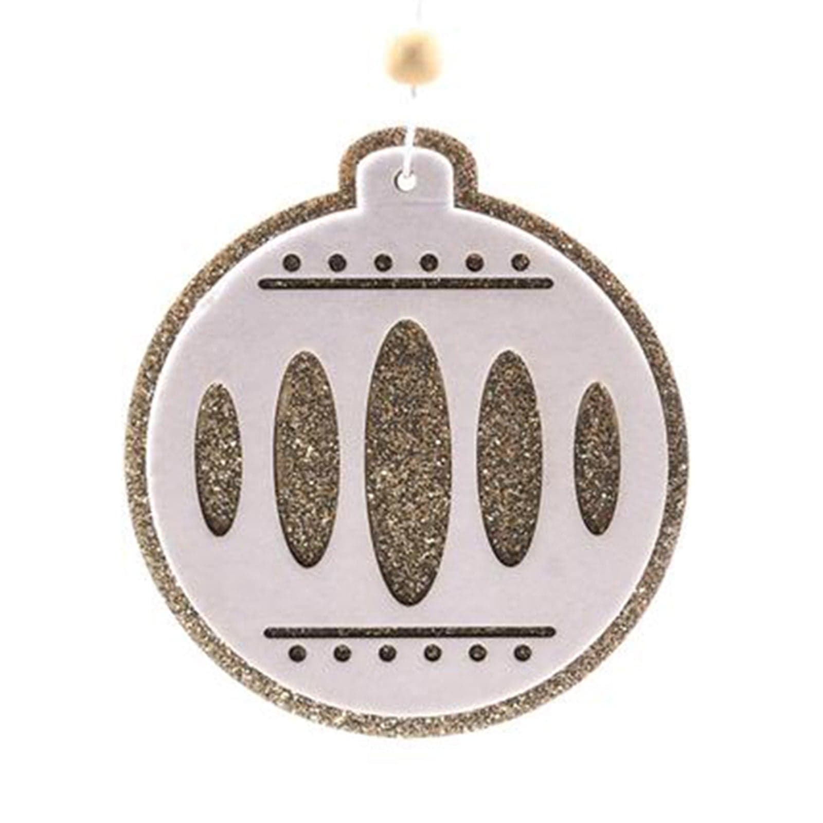 Pendente natalizio per Albero di Natale in legno, confezione da 3 pezzi, Ø 7 cm - 2