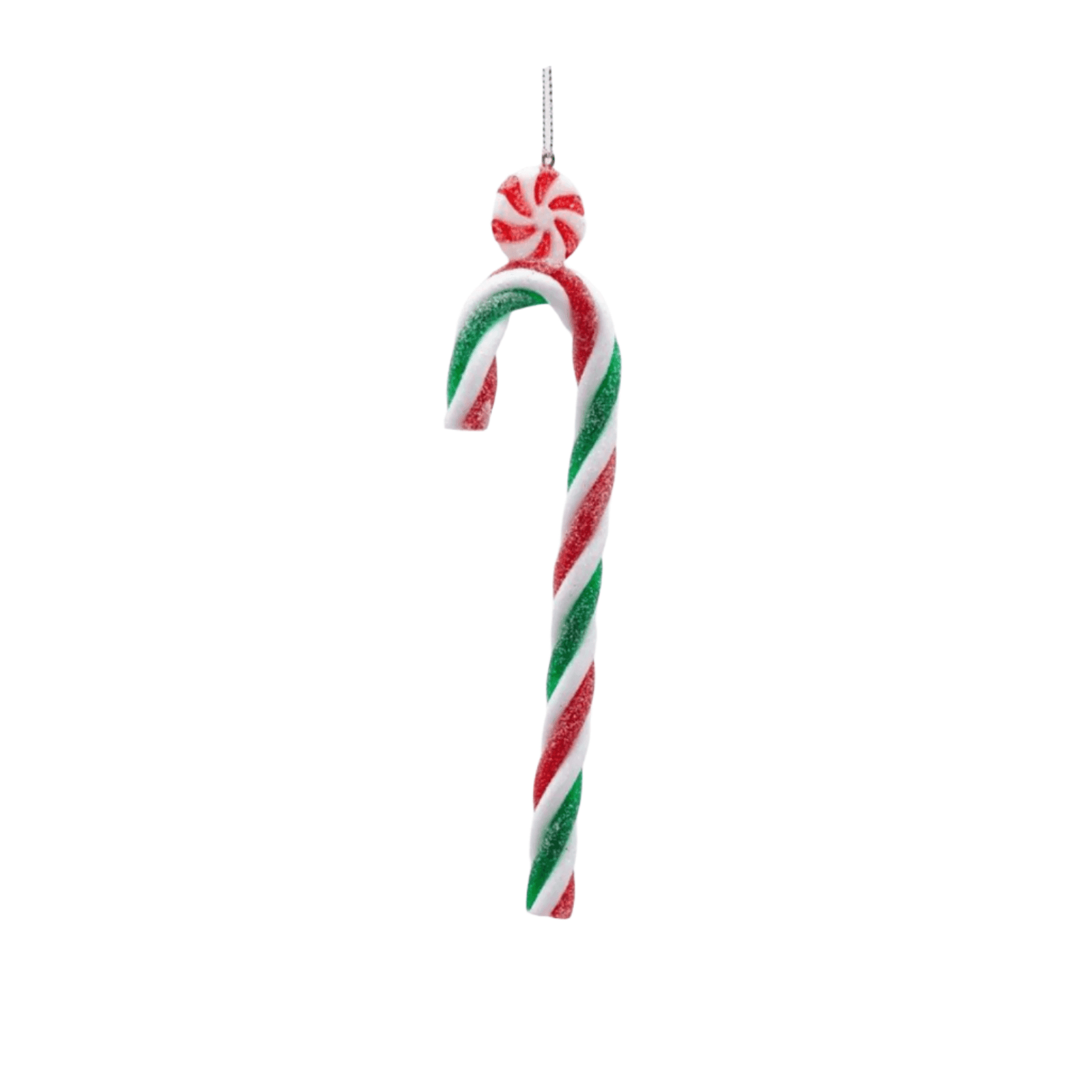 Pendagli per albero di Natale a forma di bastoncini di zucchero, 18 cm confezione 3 pezzi - 2