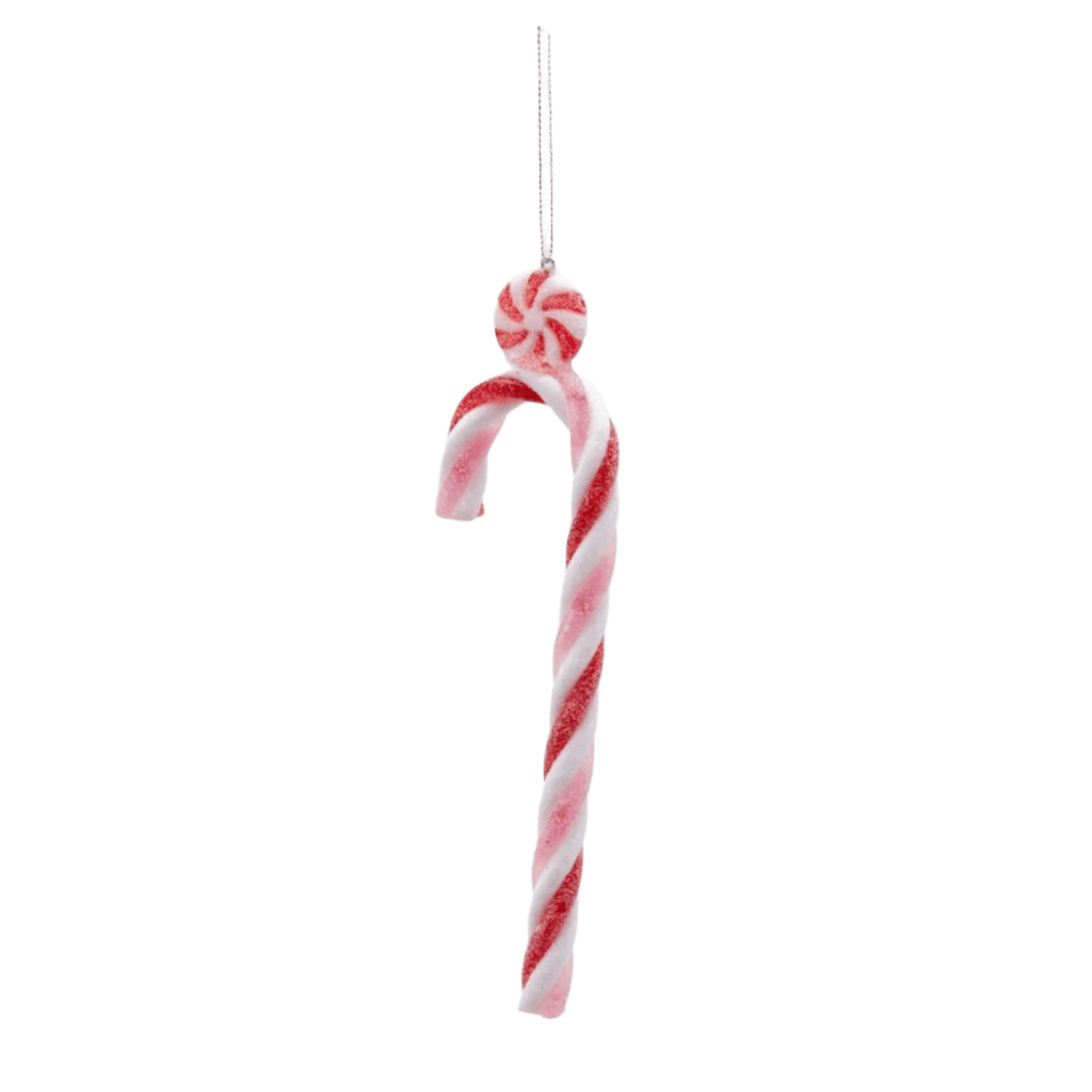 Pendagli per albero di Natale a forma di bastoncini di zucchero, 18 cm confezione 3 pezzi - 3