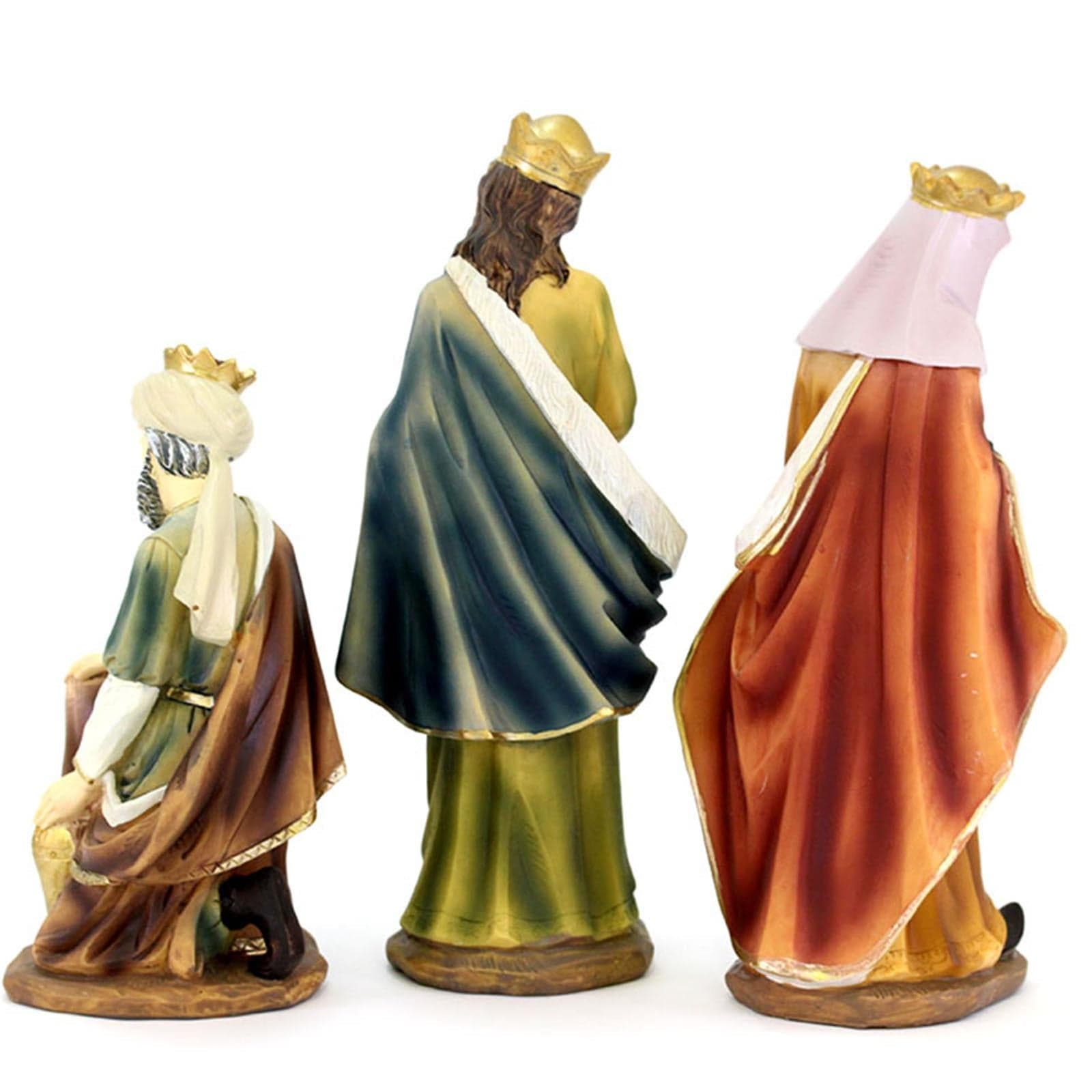Natività completa con re magi presepe in poliresina 11 soggetti - 6