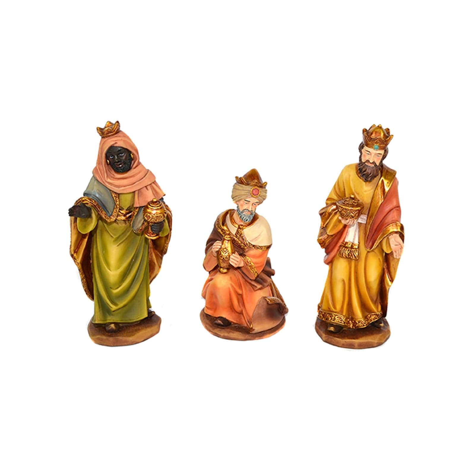 Set dei 3 re magi per presepe decorazione natalizia soggetti natività - 7