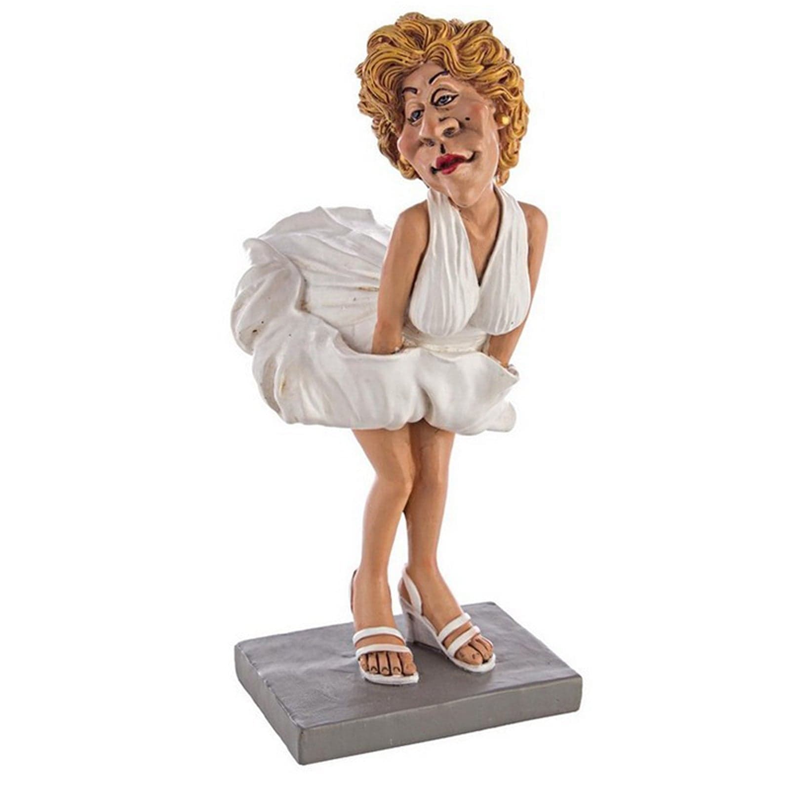 Statuetta in poliresina caricatura presepe Napoletano idea regalo h 18,5 cm - 3