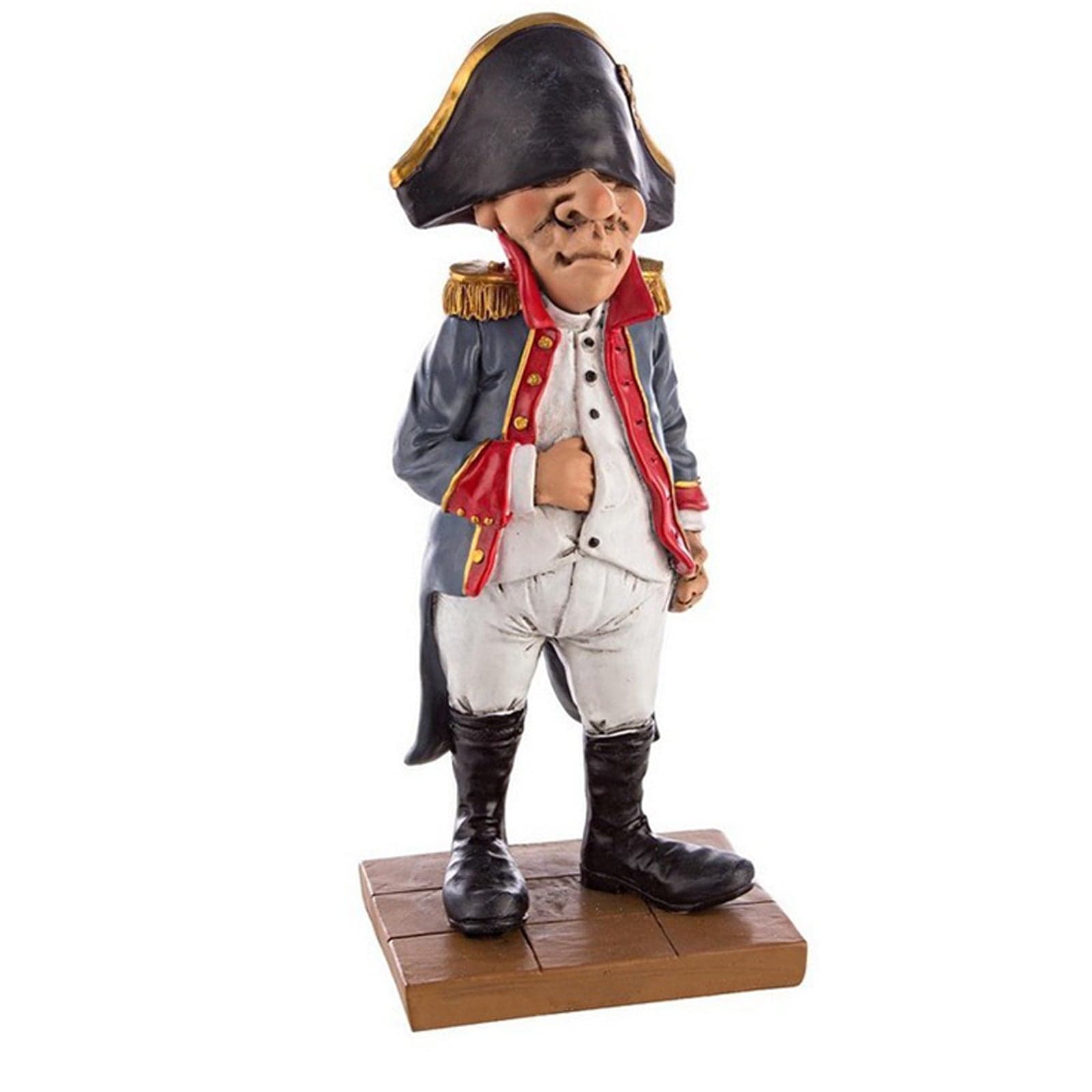 Statuetta in poliresina caricatura presepe Napoletano idea regalo h 18,5 cm - 5