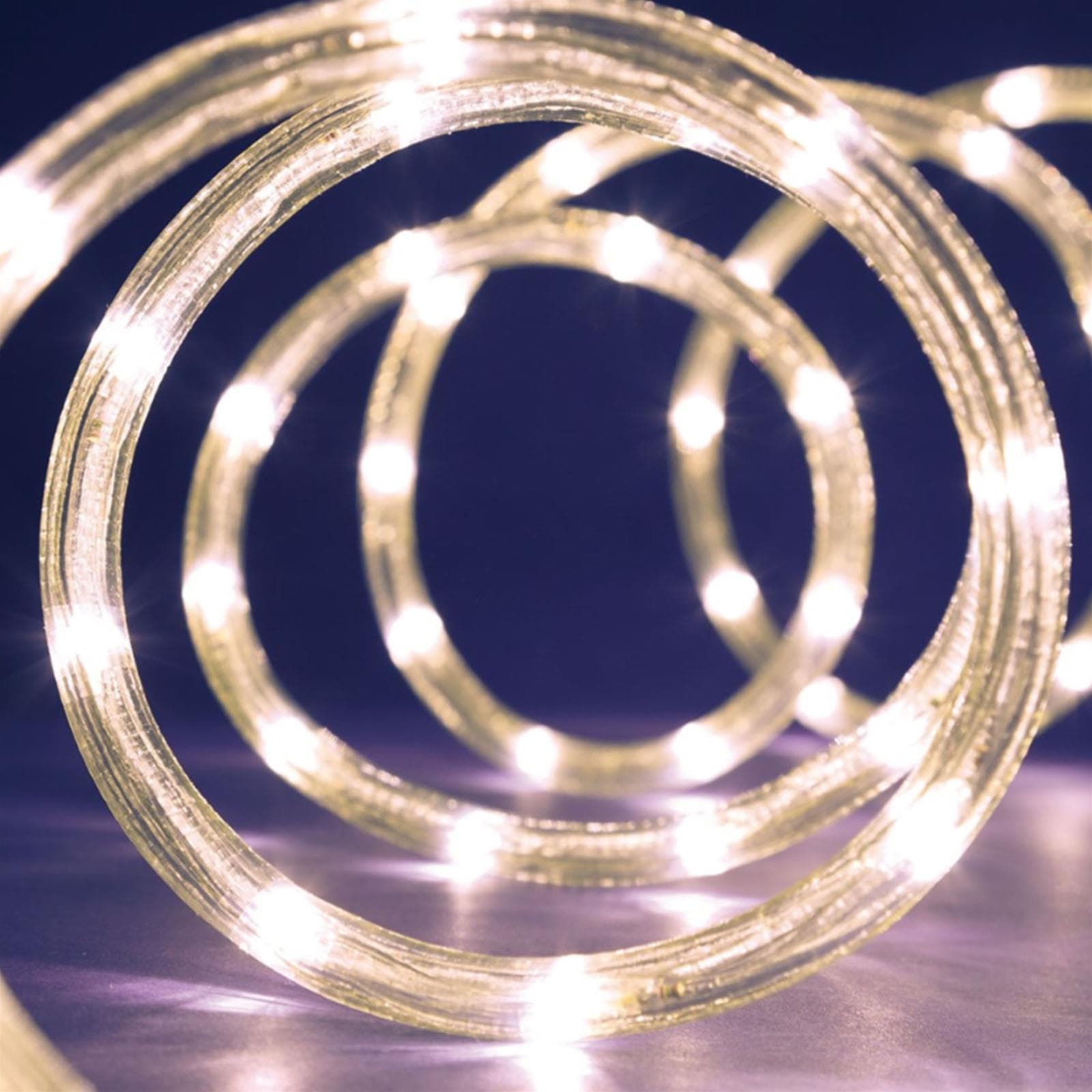 Tubo luminoso a led professionale Ø 13 mm decorazione natalizia luce fissa da esterno 45 mt - 6