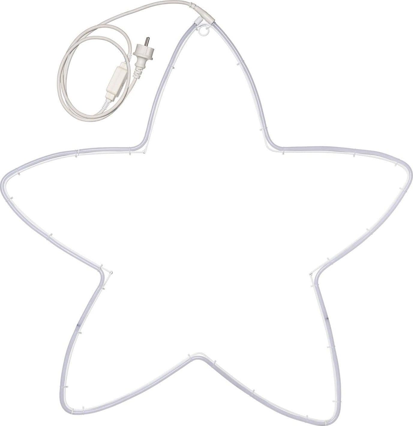 Stella luminosa led tipo neon a luce fissa luce calda per interno ed esterno - 3