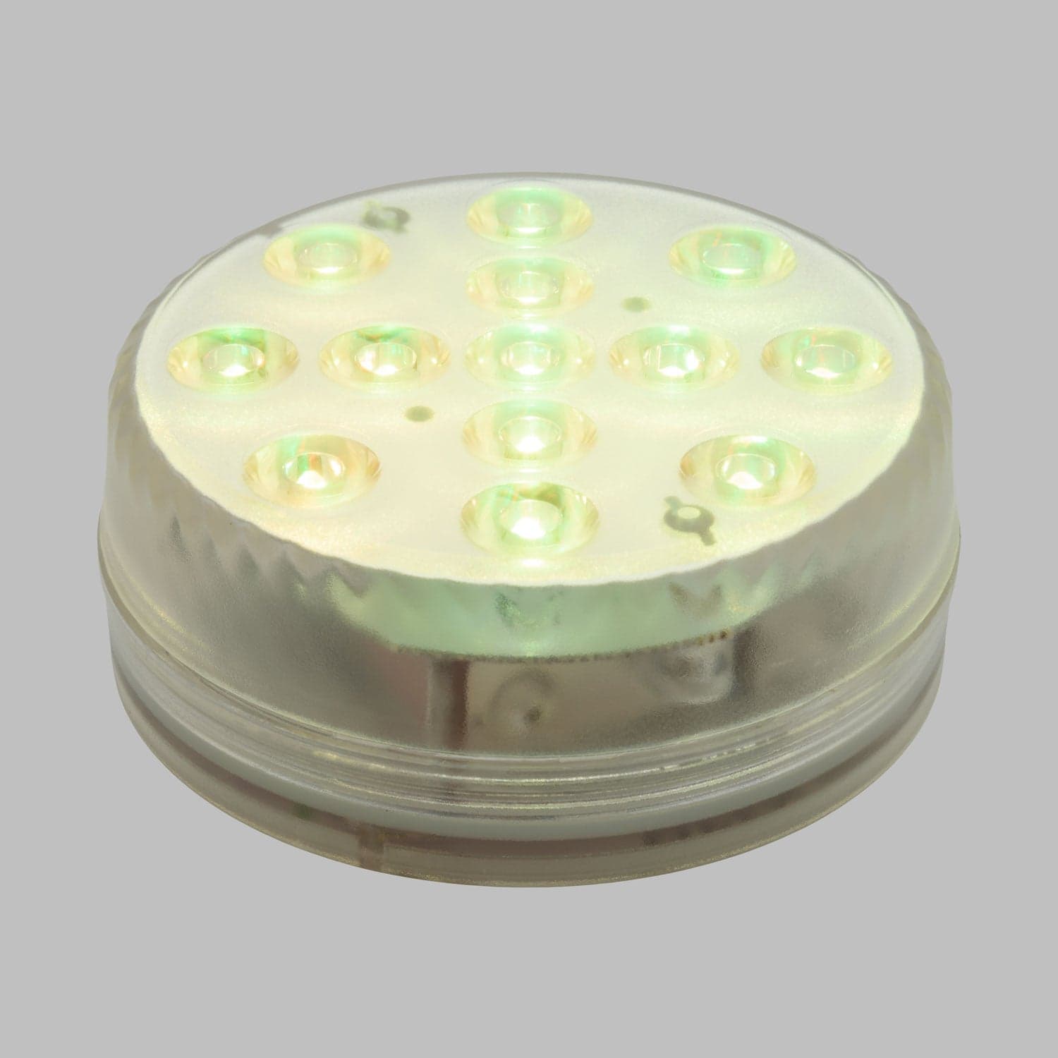 Disco sommergibile con led a luce RGB multicolore Ø8,5cm a batterie - 12