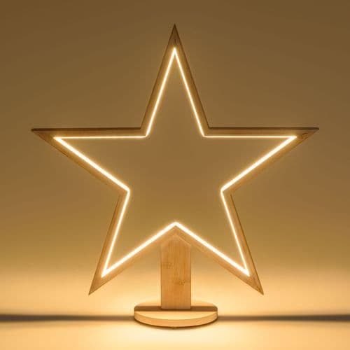 Decorazione luminosa stella natale 55 cm con base strip led multicolor per addobbi natalizi - 11