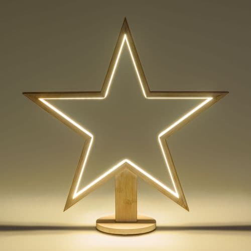 Decorazione luminosa stella natale 55 cm con base strip led multicolor per addobbi natalizi - 13