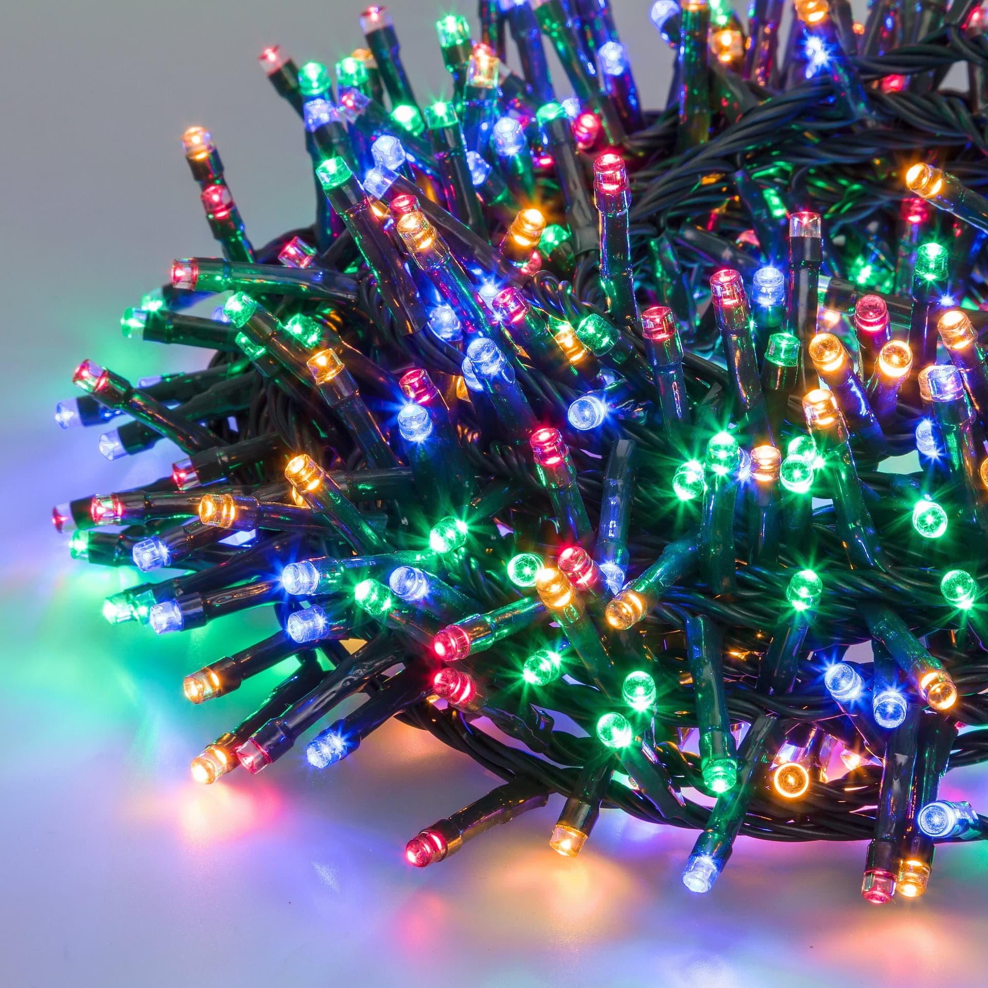 Luci di natale catena led "Minicluster" per interno ed esterno addobbi natalizi Ø 5 mm - 13