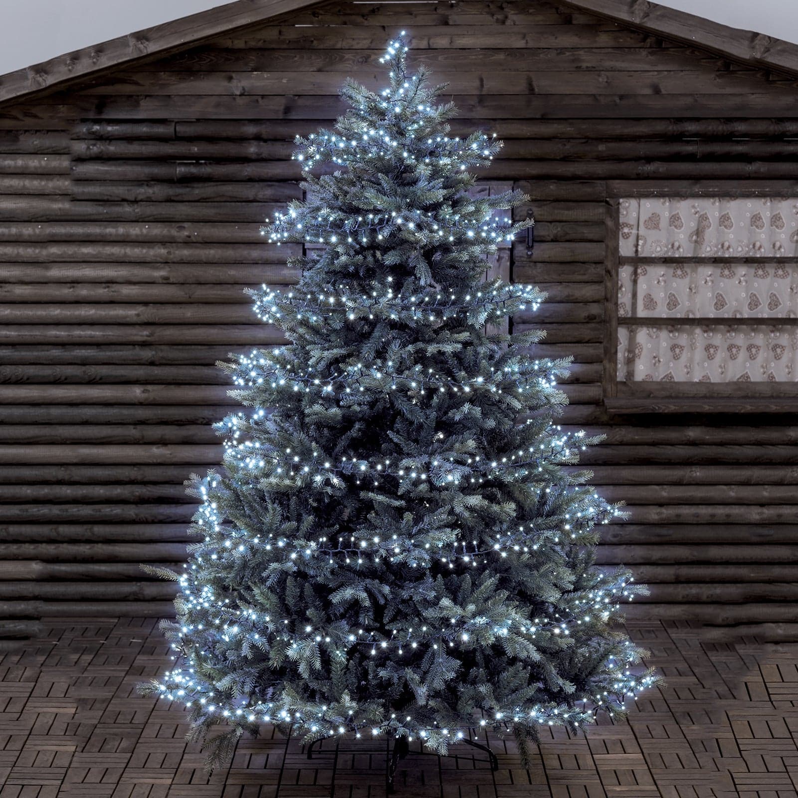 Luci di natale catena led "Minicluster" per interno ed esterno addobbi natalizi Ø 5 mm - 8