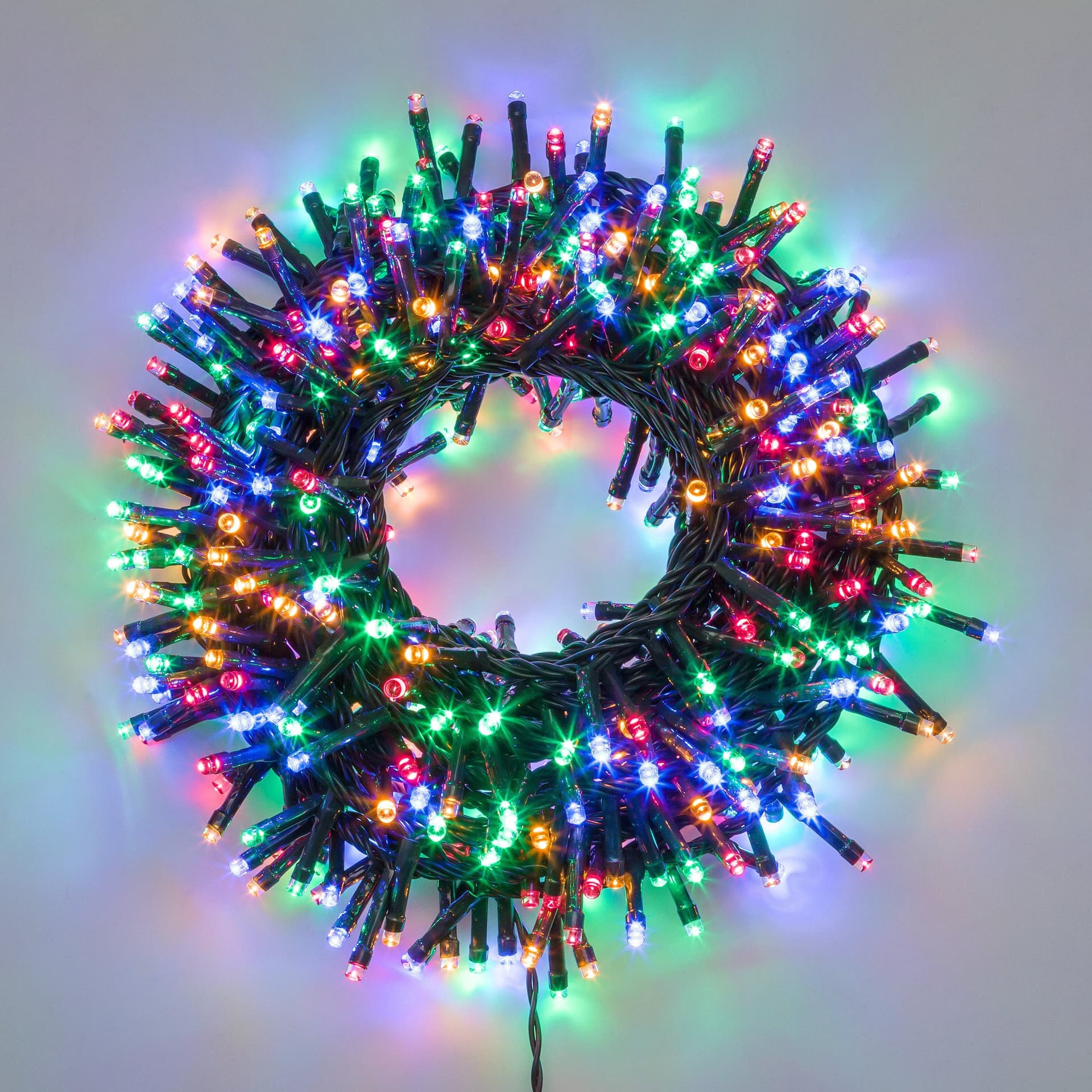 Luci di natale catena led "Minicluster" per interno ed esterno addobbi natalizi Ø 5 mm - 9