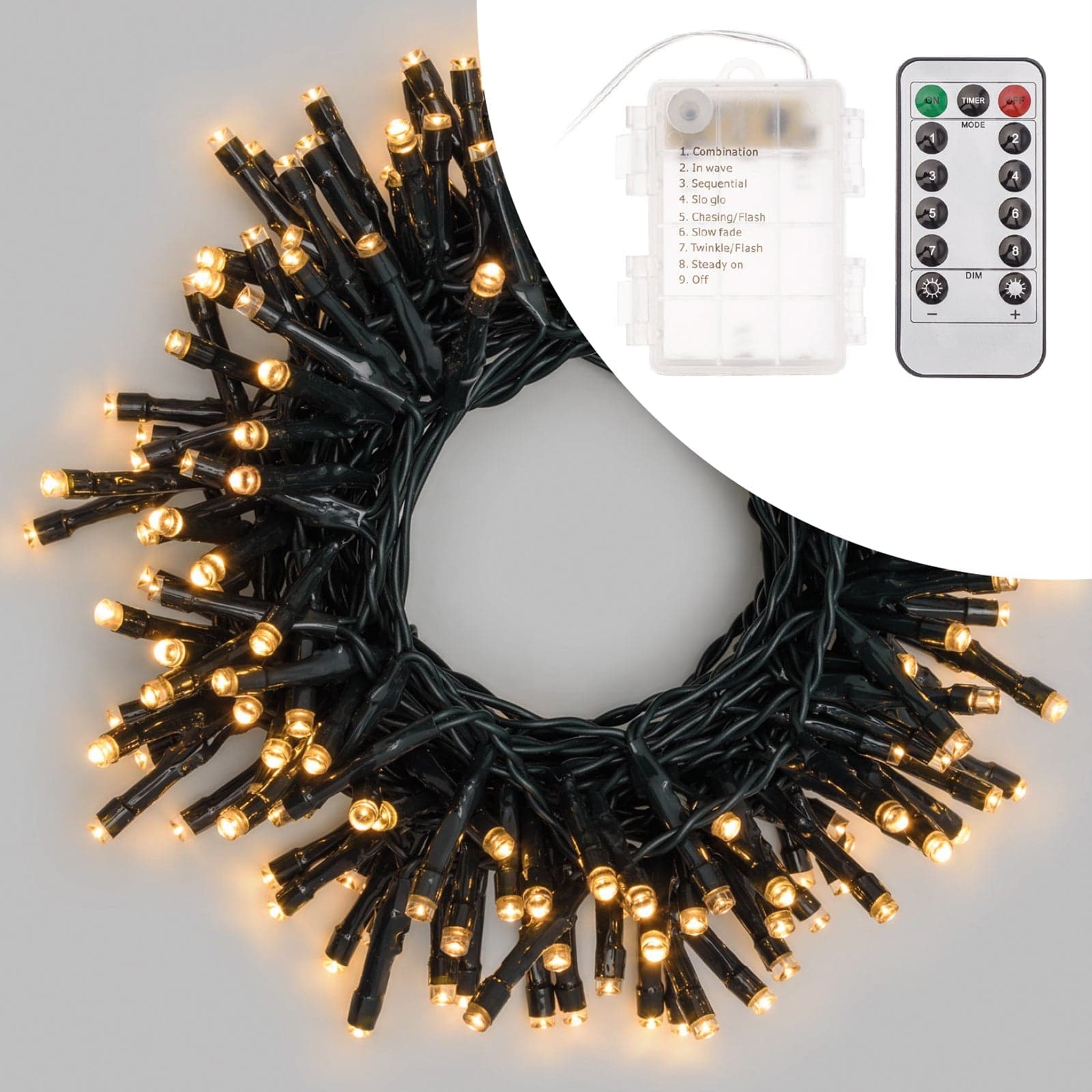 Luci di natale catena led per interno ed esterno addobbi natalizi Ø 5 mm - 9