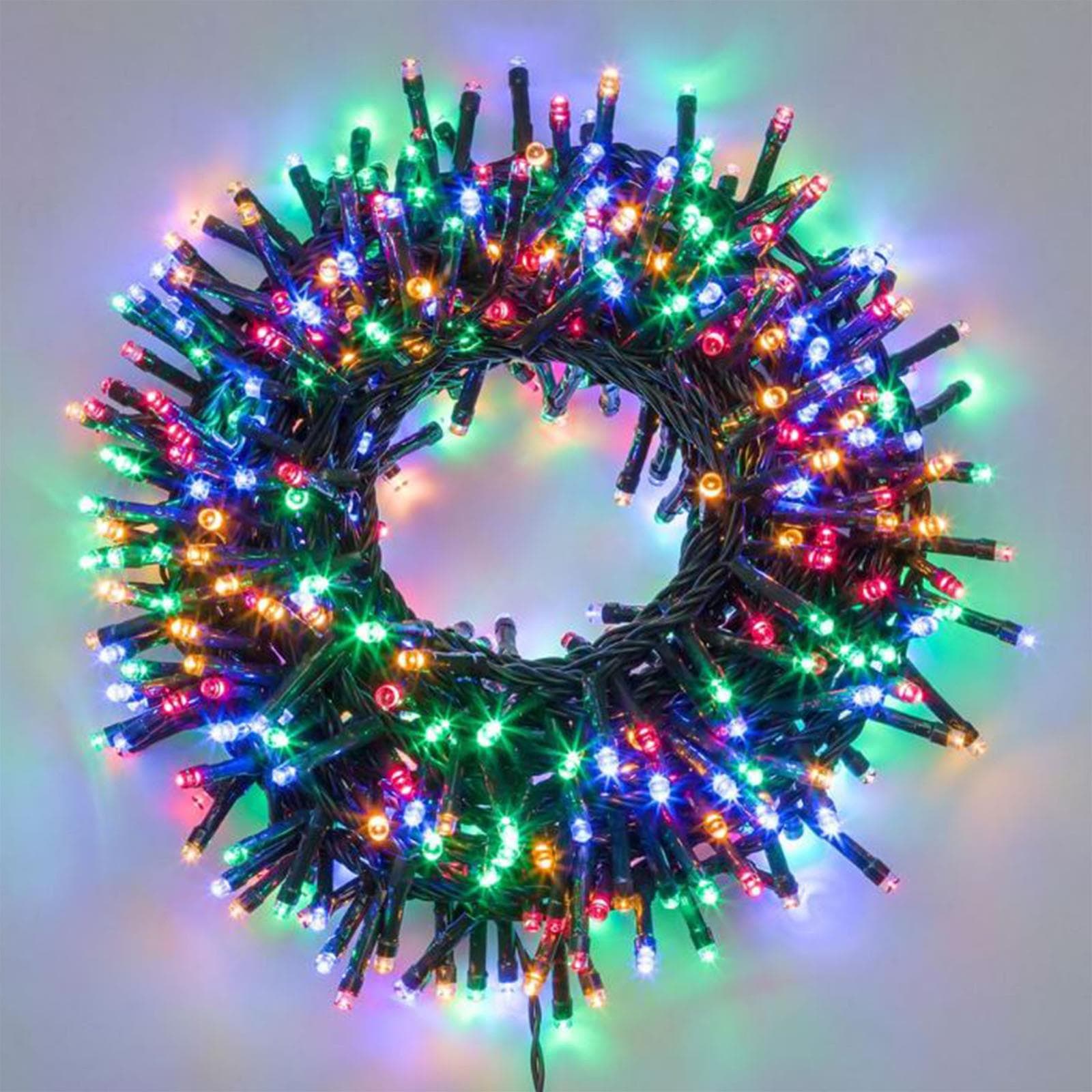 Luci di natale catena led "Minicluster" per interno ed esterno addobbi natalizi Ø 5 mm - 4