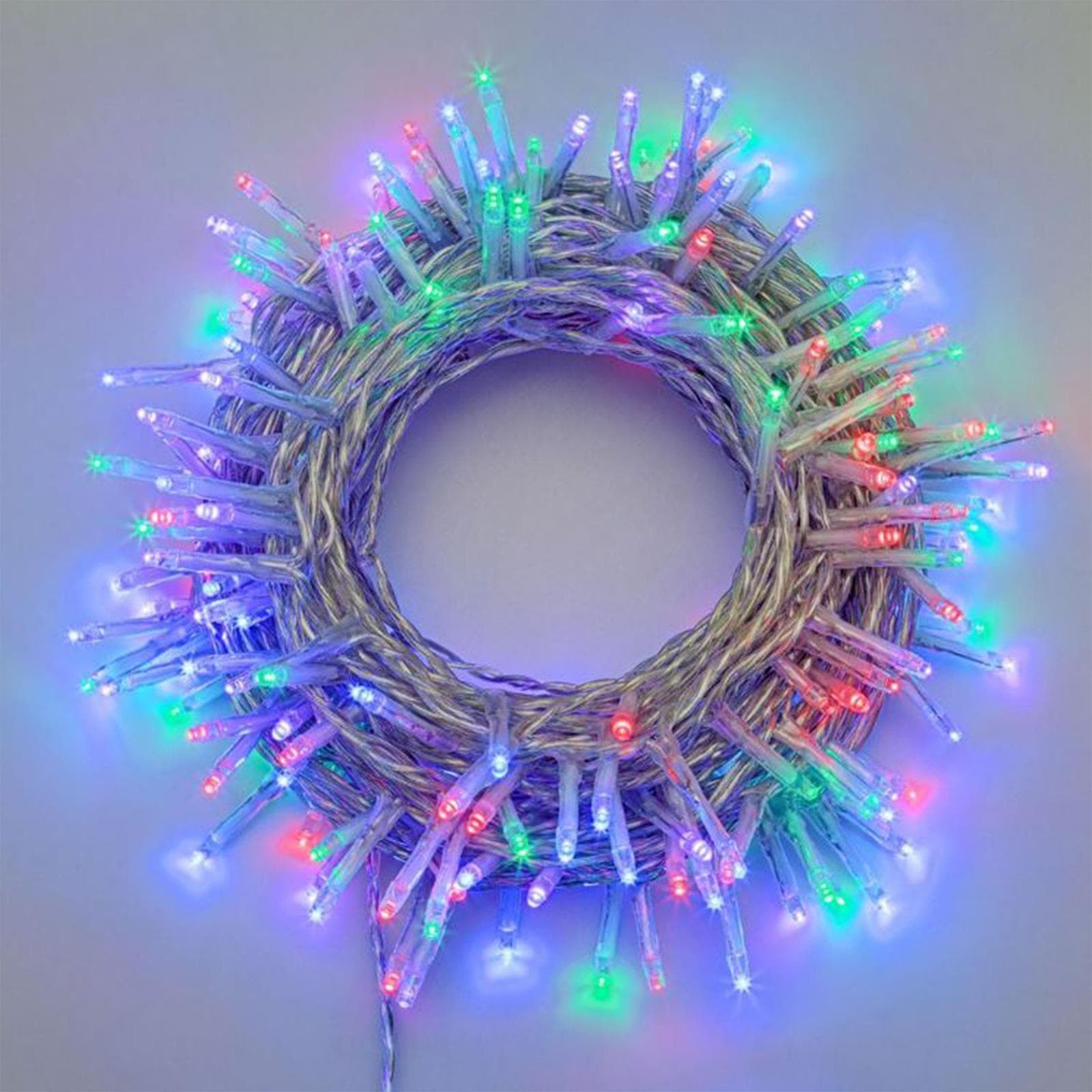 Luci di natale catena led "Minicluster" per interno ed esterno addobbi natalizi Ø 5 mm - 5
