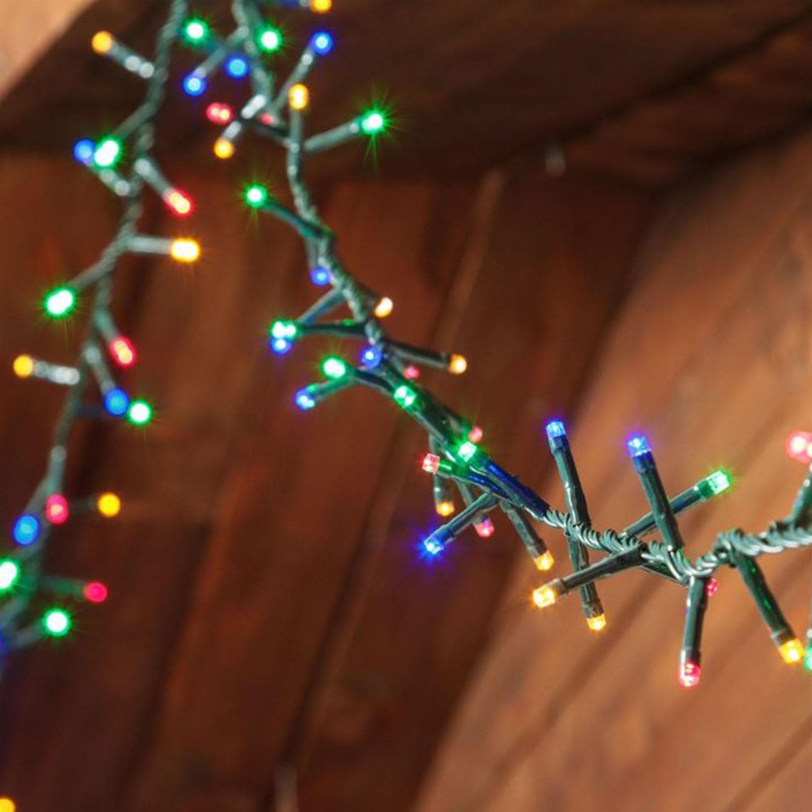 Luci di natale catena led "Minicluster" per interno ed esterno addobbi natalizi Ø 5 mm - 6