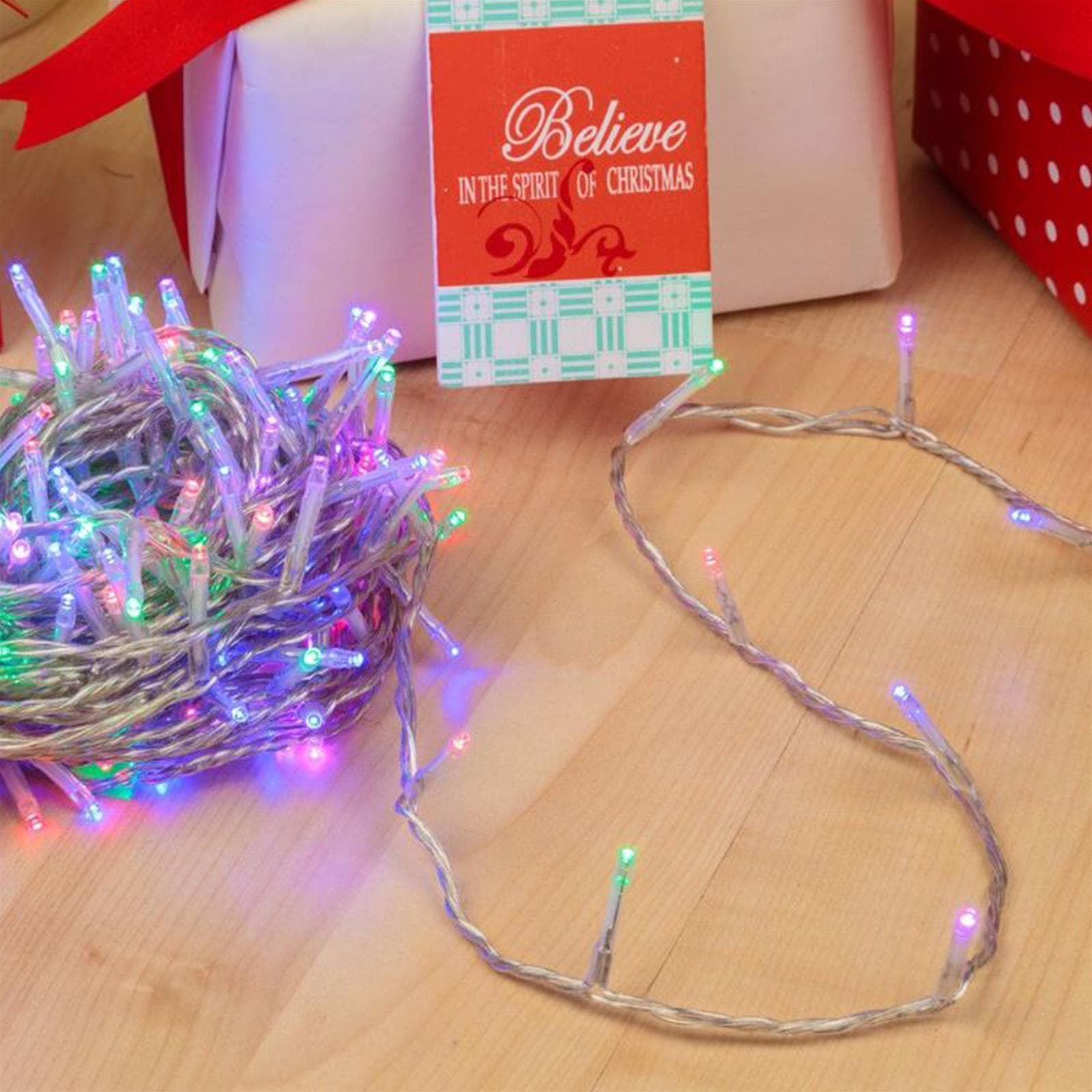 Luci di natale catena led "Minicluster" per interno ed esterno addobbi natalizi Ø 5 mm - 9