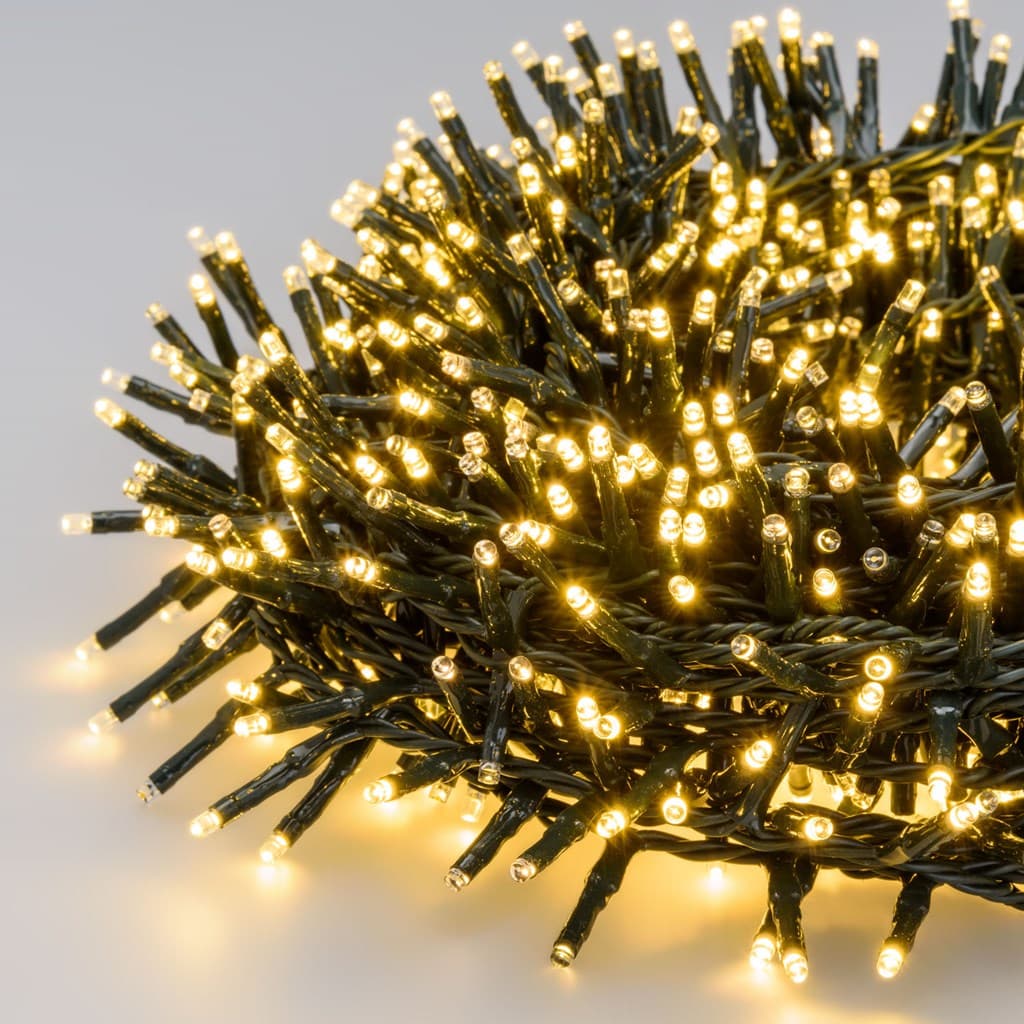 Luci di natale catena luminosa con 1000 miniled gioco di luce automatico effetto flash per esterno addobbi natalizi - 11