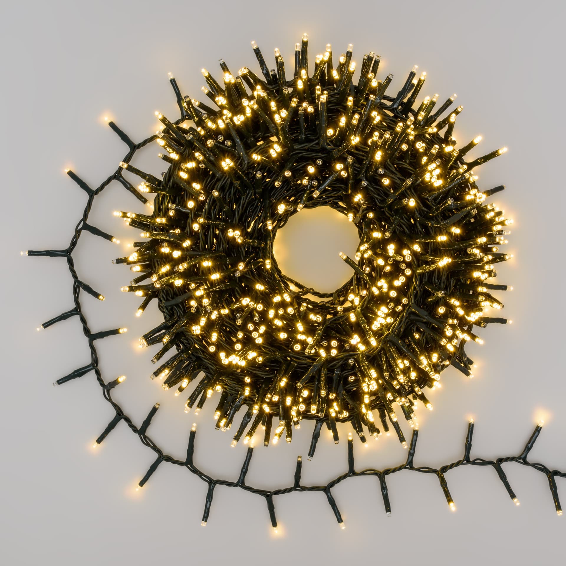 Luci di natale catena luminosa con 1000 miniled gioco di luce automatico effetto flash per esterno addobbi natalizi - 7