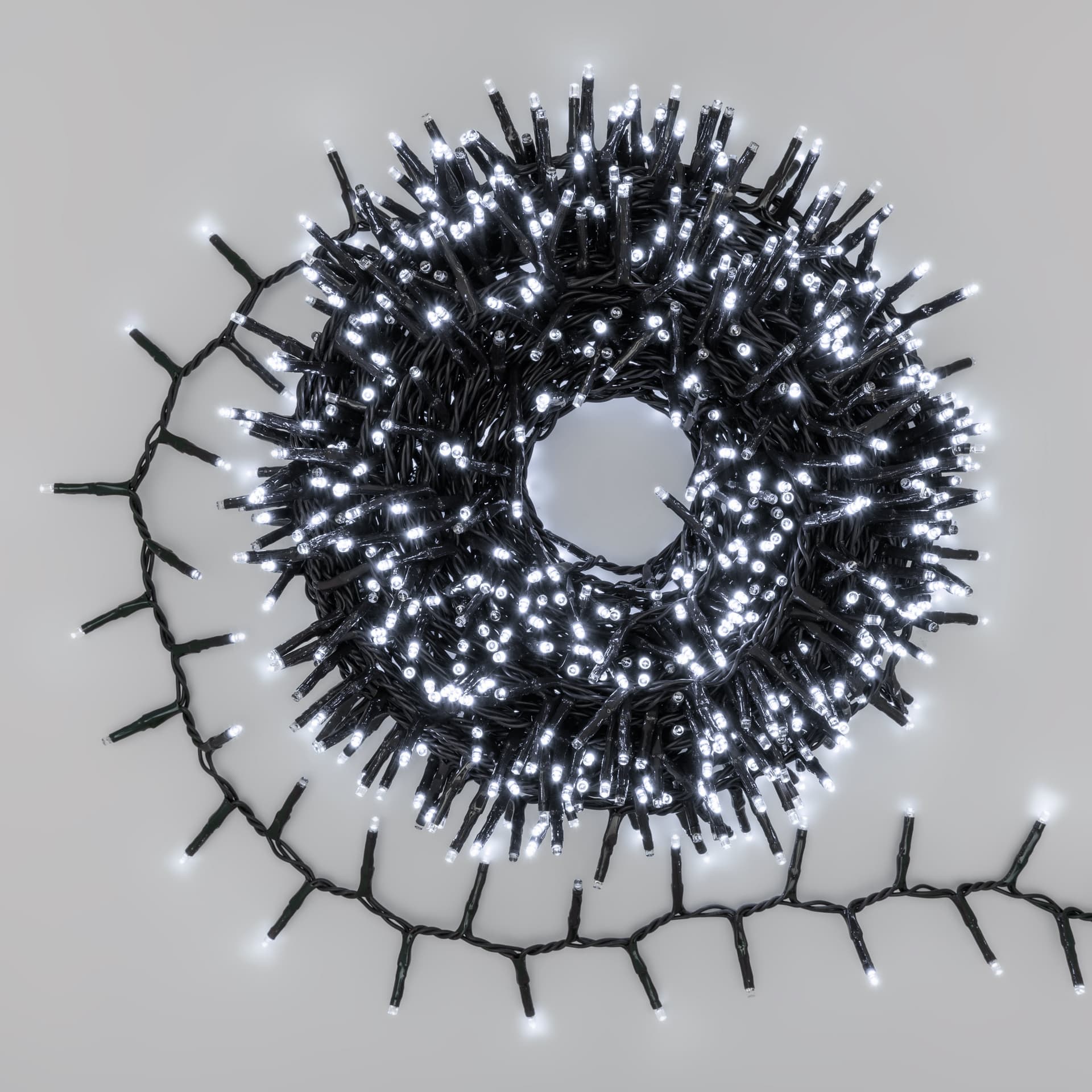 Luci di natale catena luminosa con 1000 miniled gioco di luce automatico effetto flash per esterno addobbi natalizi - 8