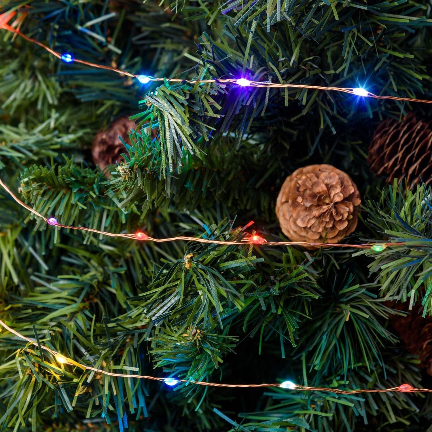 Luci di natale catena con Micro Led con controller Giochi luce filo in metallo - 17