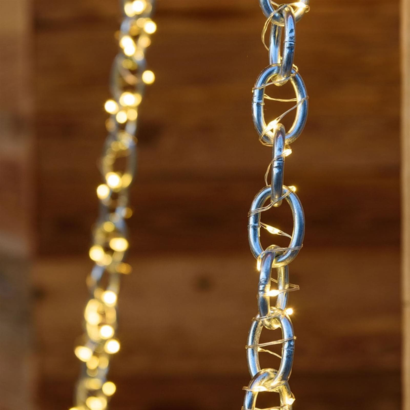 Luci di natale catena con Micro Led Fissi e filo in metallo per interno ed esterno - 7