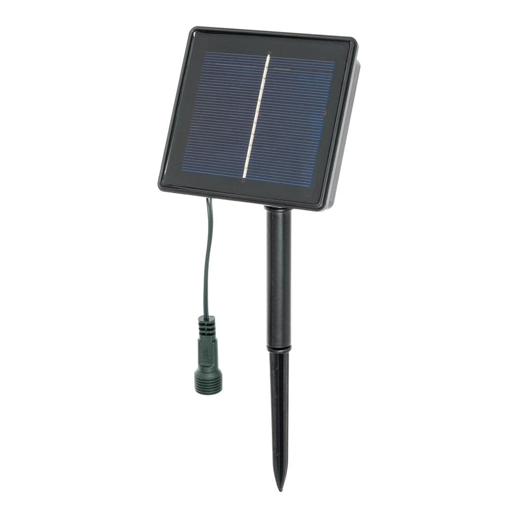 Catena di luci bianco caldo a pannello solare con trasformatore e portabatterie - 4