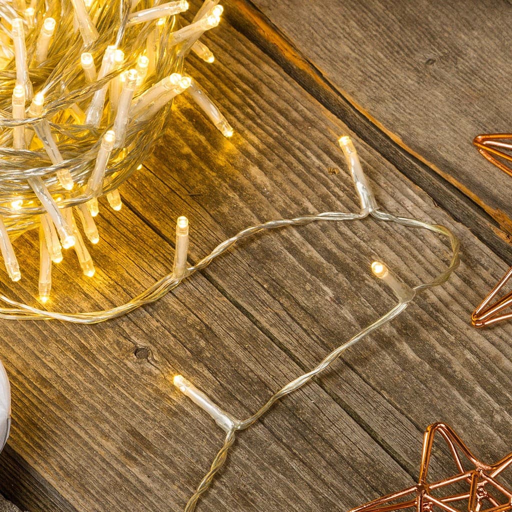 Catena lineare natalizia MiniLED da Ø 3 mm con 8 giochi di luce - 17