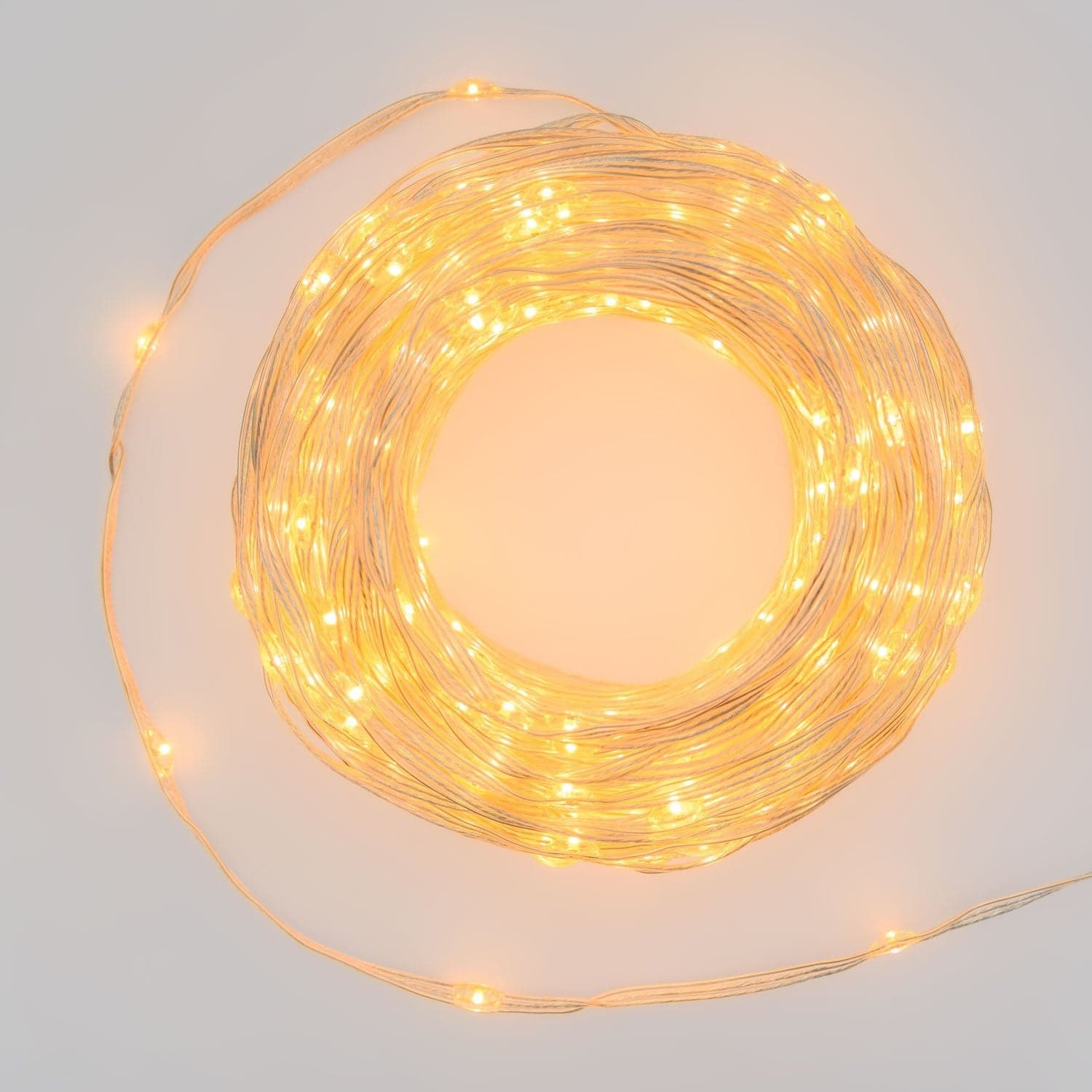 Catena lineare "Gocce luminose" con led da Ø 4 mm con cavo 8 giochi di luce - 13