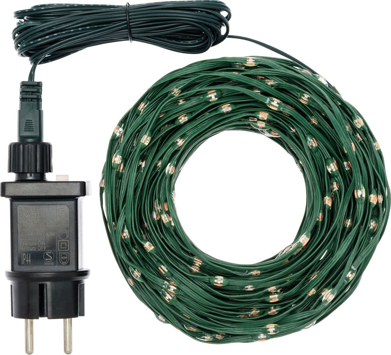 Catena lineare "Gocce luminose" con led da Ø 4 mm con cavo 8 giochi di luce - 10