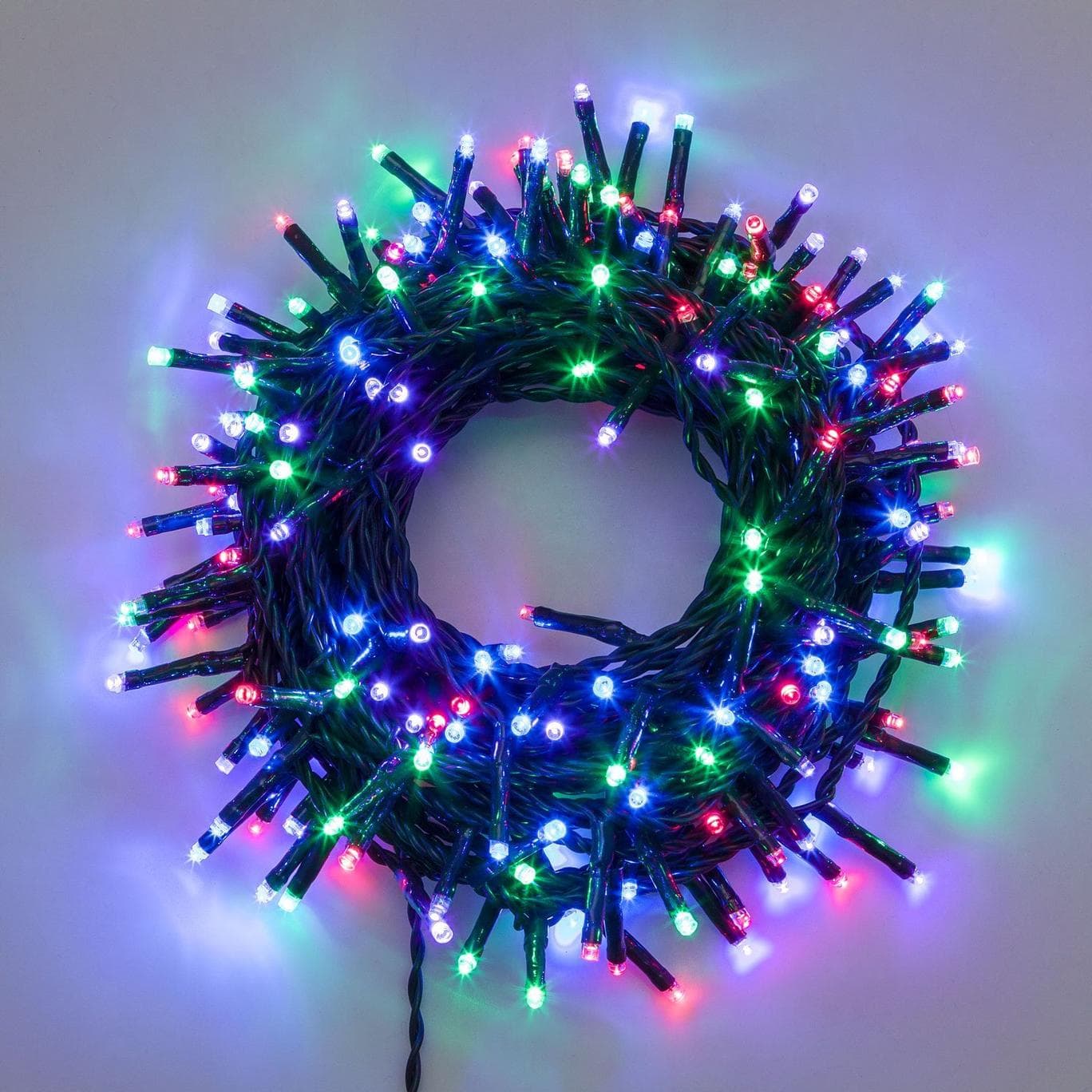 Luci di natale catena "TLE" con led Ø 5 mm da esterno con trasformatore - 10