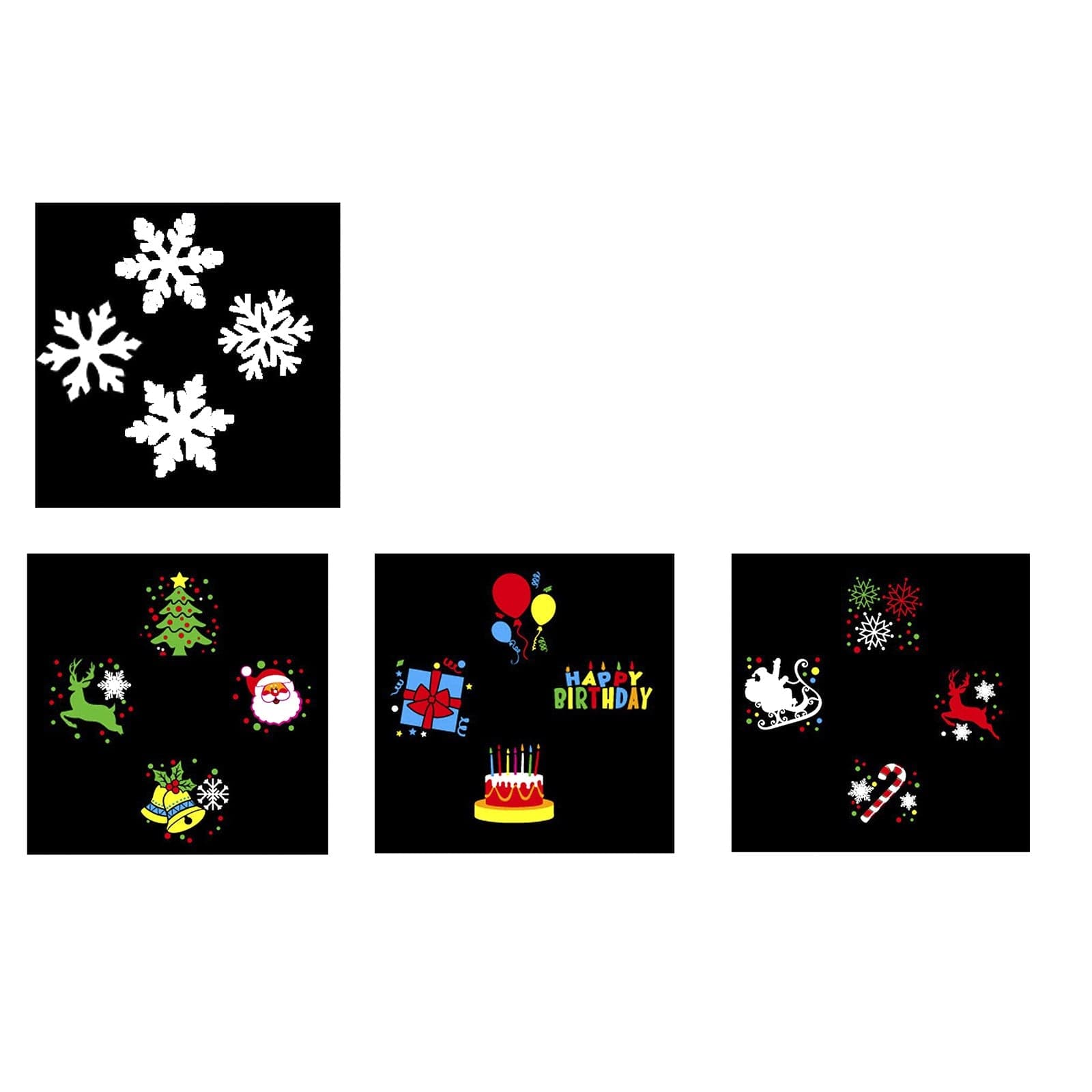 Proiettore a led per esterno ed interno effetto nevicata decorazione natalizia - 2