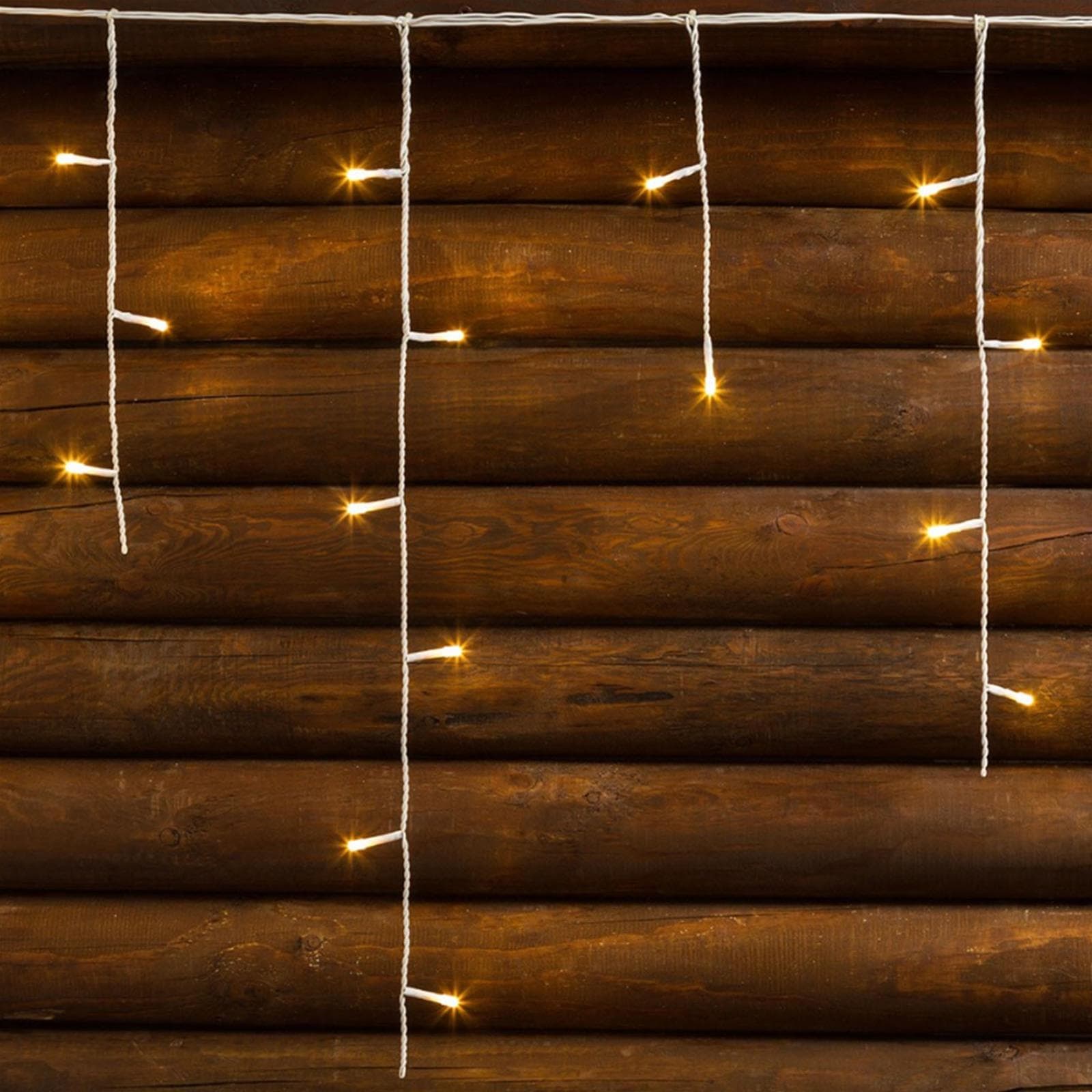 Cascata luminosa per esterno stalattite a led, decorazioni di natale in movimento h 75 cm - 2