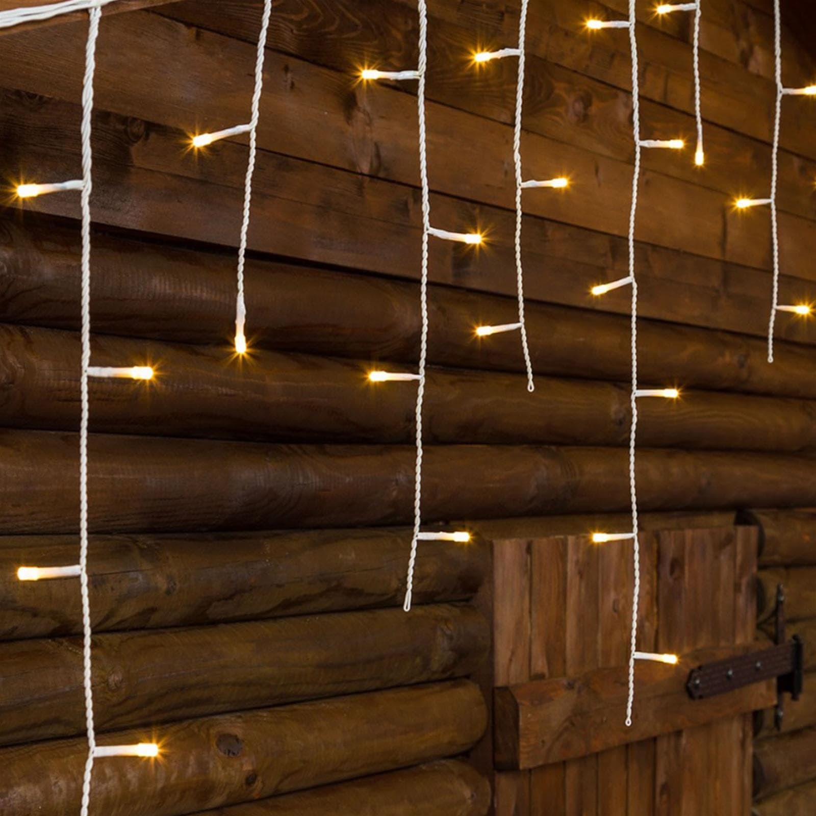 Cascata luminosa per esterno stalattite a led, decorazioni di natale in movimento h 75 cm - 3