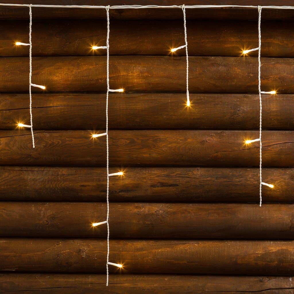 Cascata luminosa per esterno stalattite a led, decorazioni di natale in movimento h 60 cm - 4