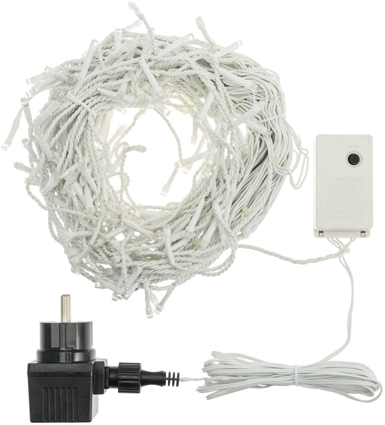 Cascata luminosa per esterno stalattite a led, decorazioni di natale in movimento h 60 cm - 7