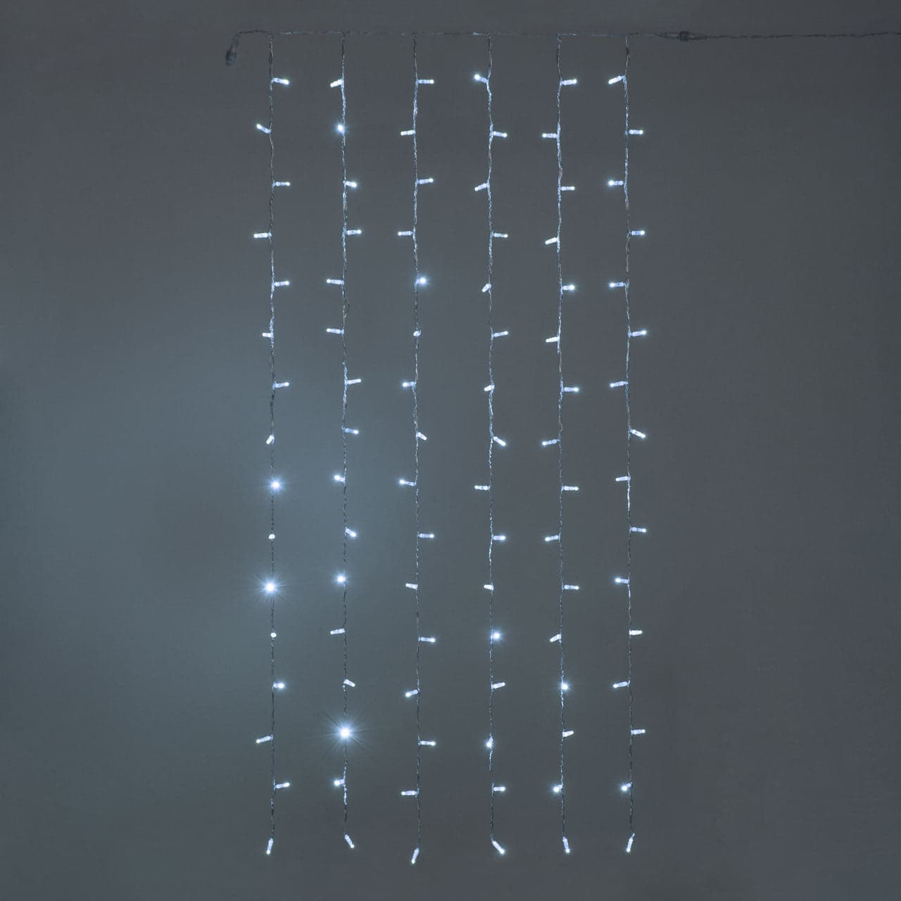 Tenda luminosa maxiled con filo trasparente per decorazioni natalizie - 2