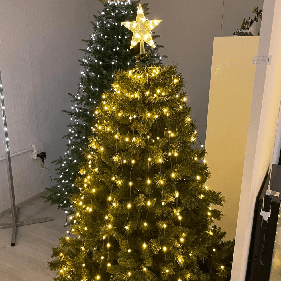 Tenda mantello per albero gocce di luci led per alberi da esterno - 7