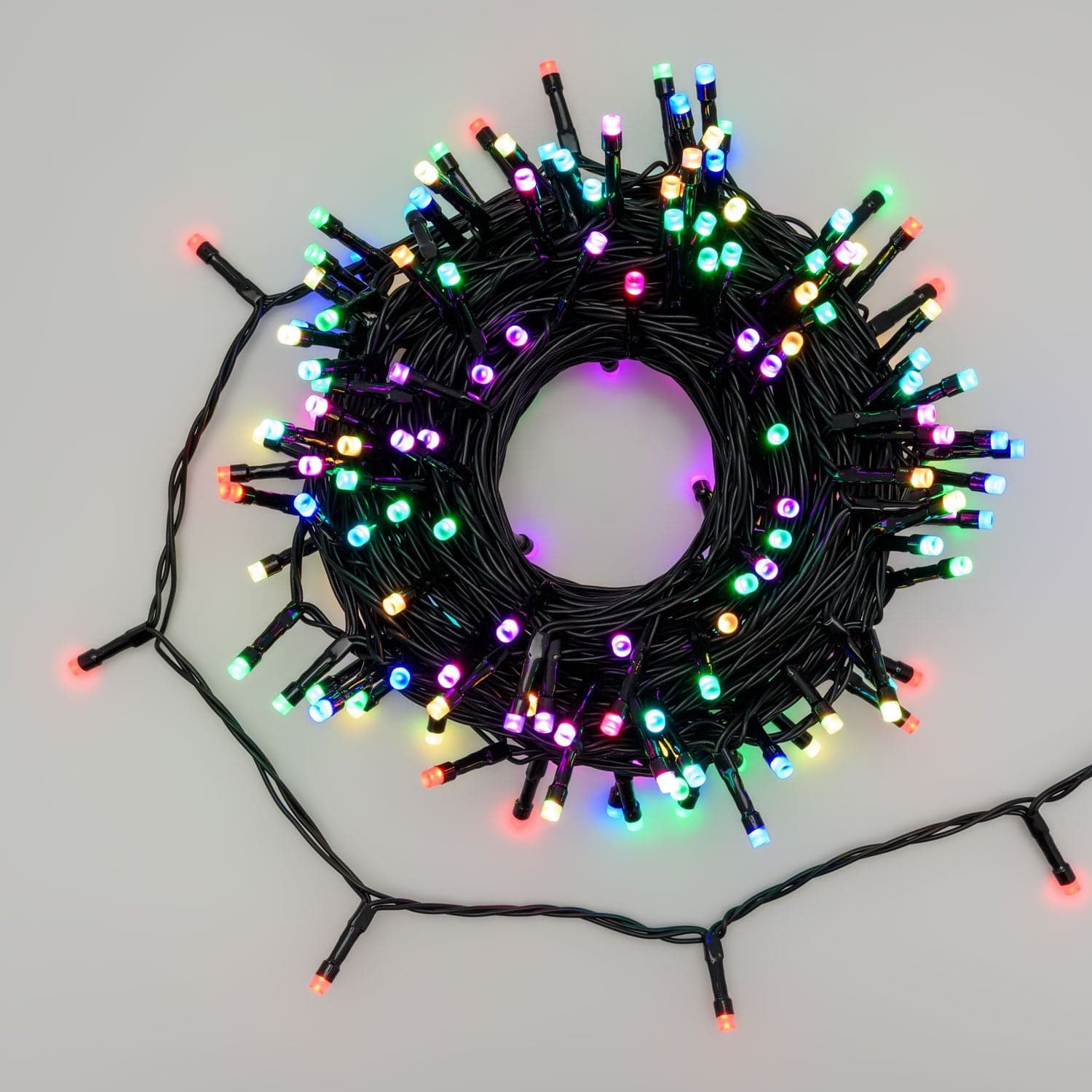 Catena luci led multicolor per esterno decorazione natalizie 20 m - 4