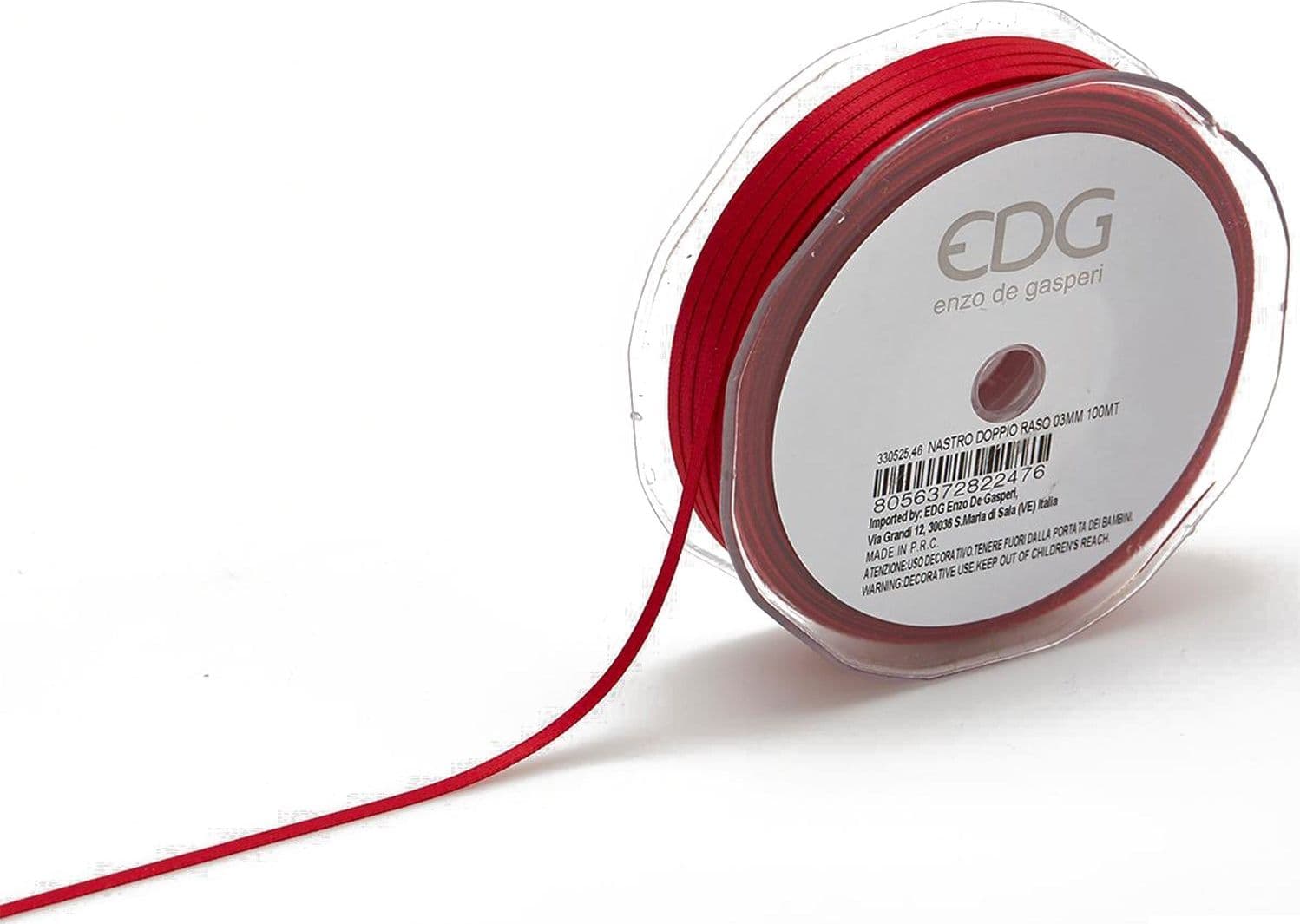 Nastro doppio raso spessore 3 mm per decorazioni e confezioni natalizie 100 mt - 2