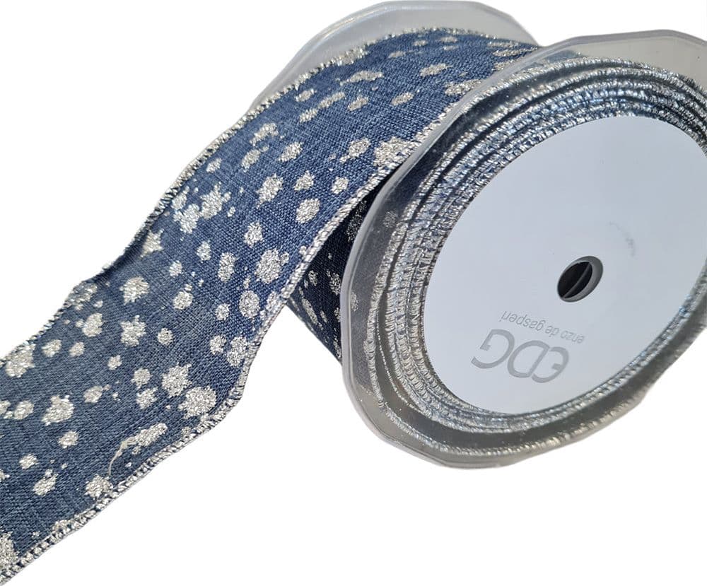 Nastro a pois per decorazioni e confezioni natalizie, da 60 mm x 10 metri - 4