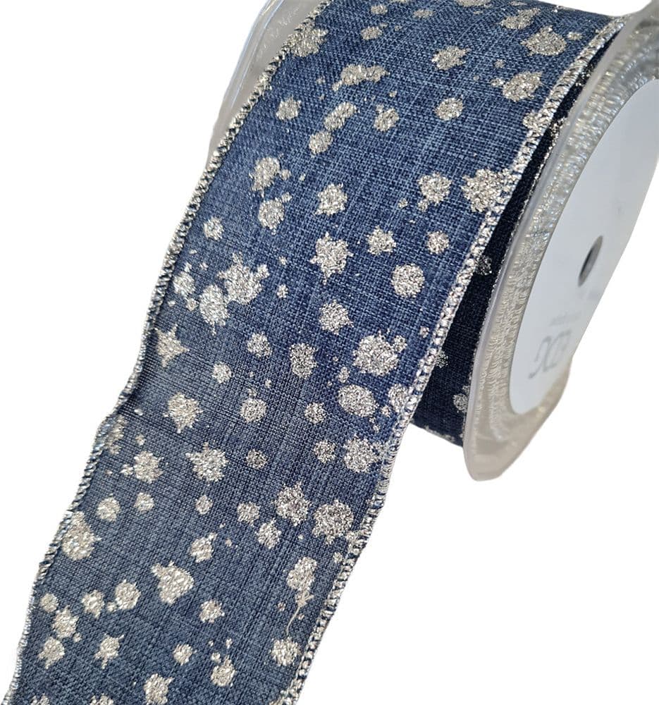 Nastro a pois per decorazioni e confezioni natalizie, da 60 mm x 10 metri - 5