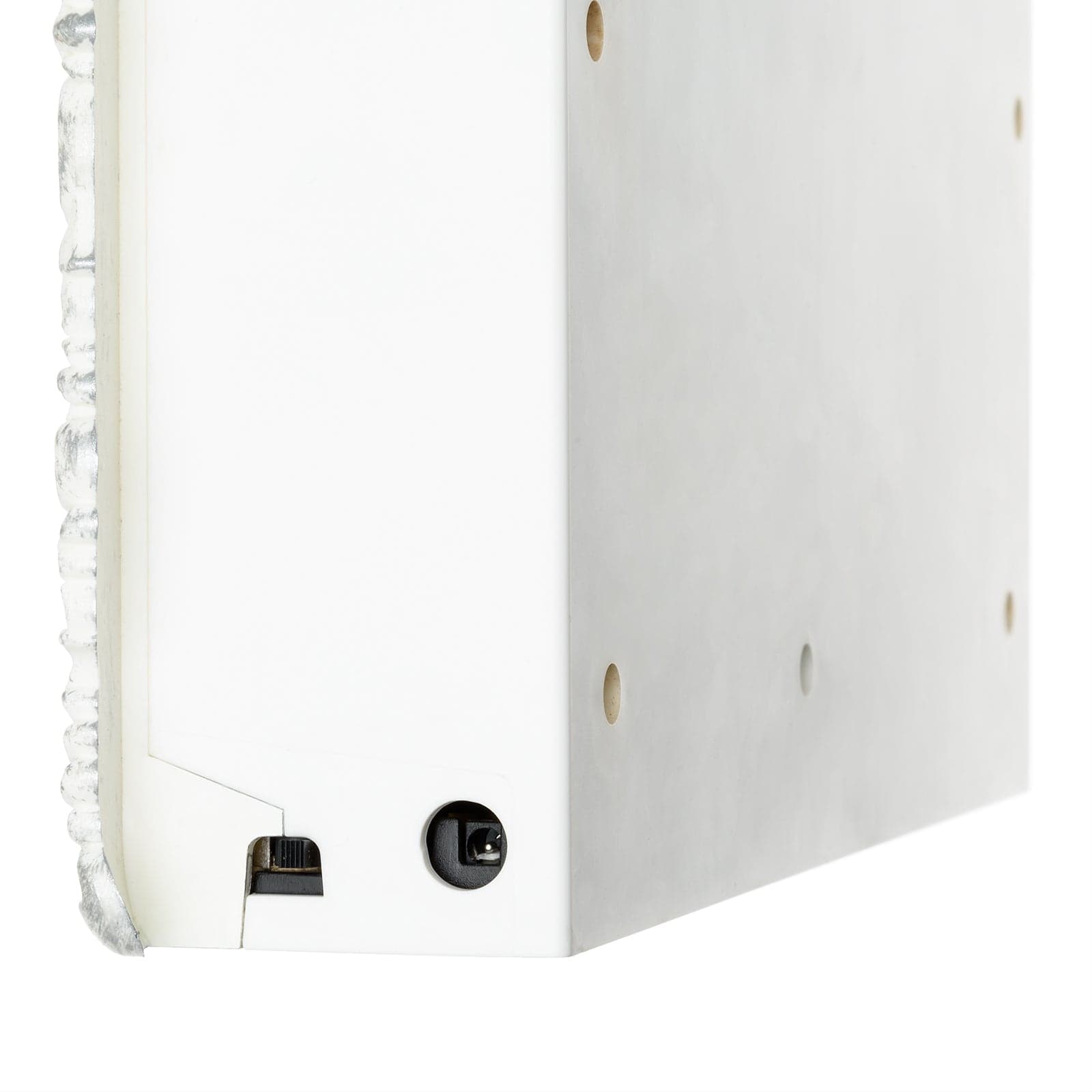 Quadro luminoso con babbo natale cornice bianca led a batteria decorazione natalizia - 4