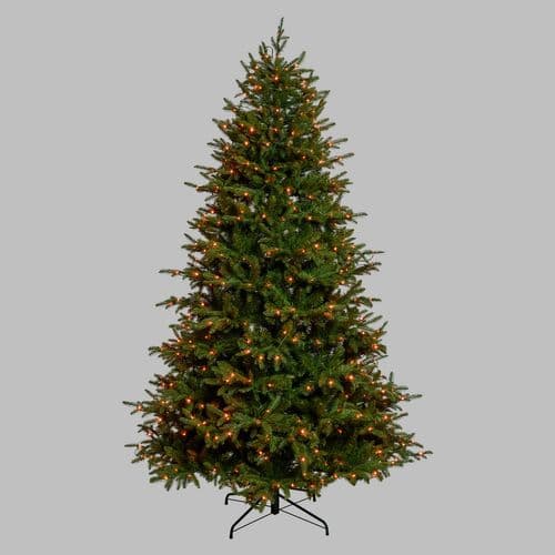 Albero di natale con 550 gocce led RGB in PE Effetto Real Touch h 230 cm - 11