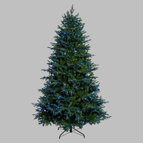 Albero di natale con 550 gocce led RGB in PE Effetto Real Touch h 230 cm - 7