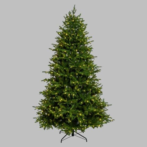 Albero di natale con 550 gocce led RGB in PE Effetto Real Touch h 230 cm - 8