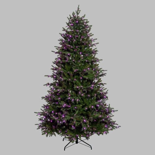 Albero di natale con 550 gocce led RGB in PE Effetto Real Touch h 230 cm - 10