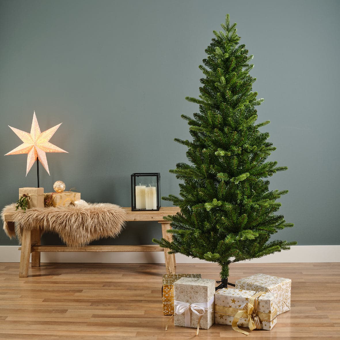 Albero di natale Slim "Killington" in PE Effetto Real Touch + PVC Altissima qualità - 2