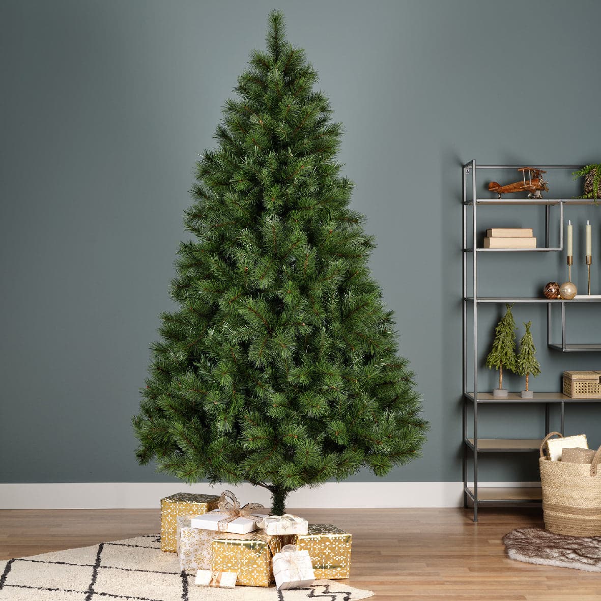 Albero di natale "Ontario" in PP Effetto Aghi di Pino + PVC di altissima qualità - 2