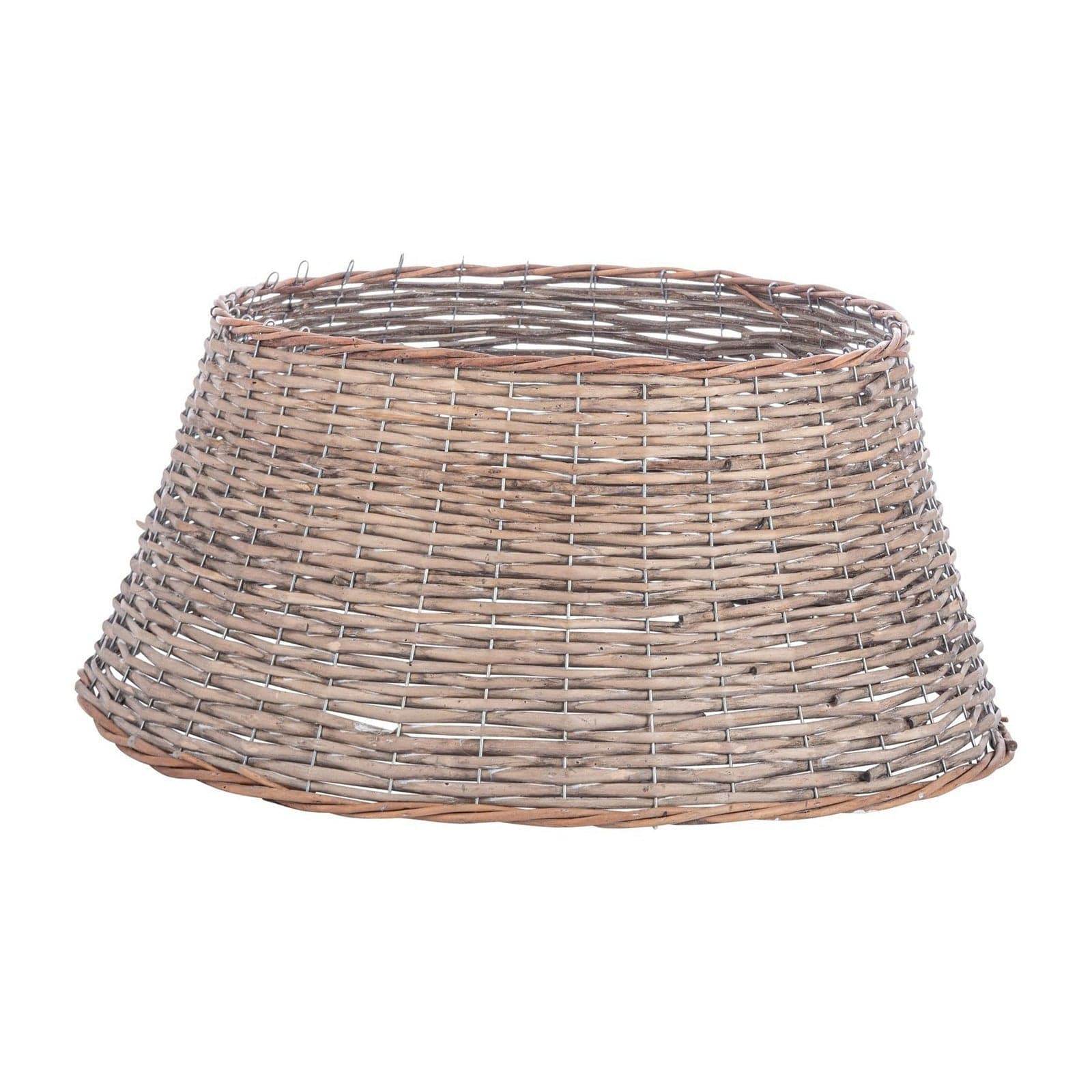 Cesta copri base "Nevin" per Albero di Natale sottoalbero in legno di salice - 3